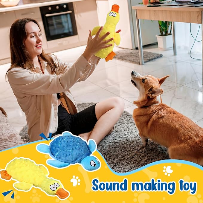 2 Juguetes para Perros Teyva Daily Peluche con Chirrido miniatura 4