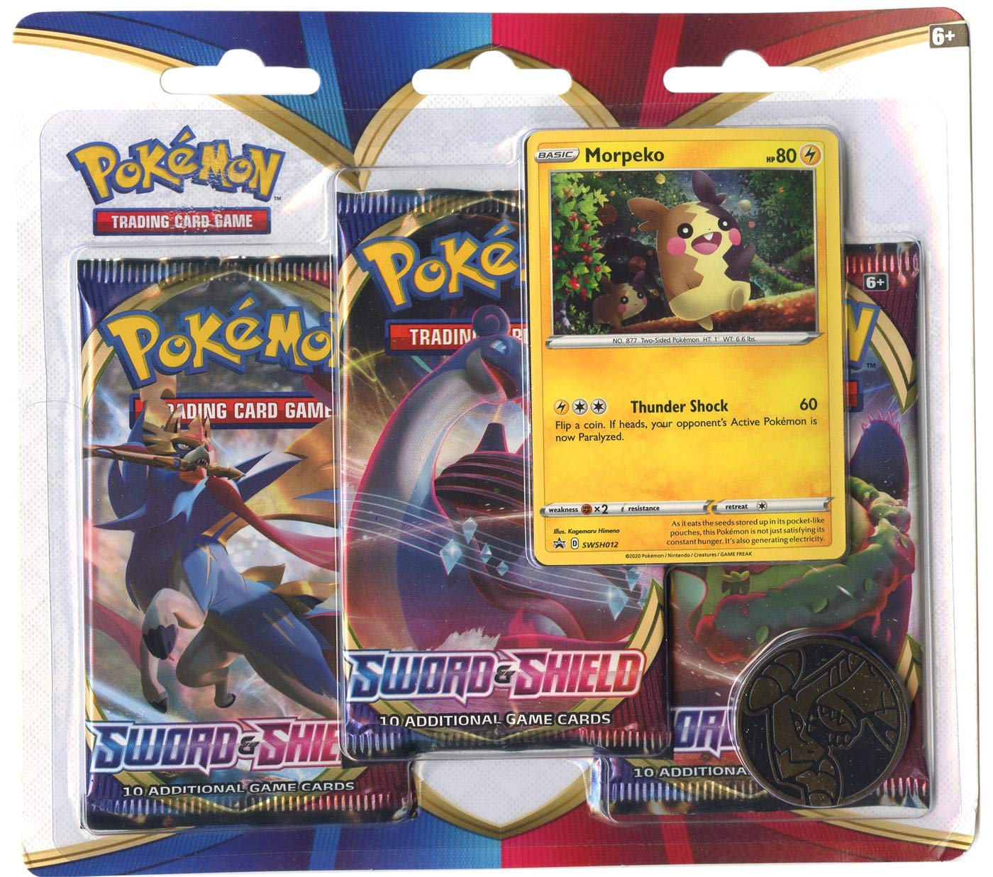 Amazon.com: Pokemon TCG: Sword & Shield Blister Pack with 3