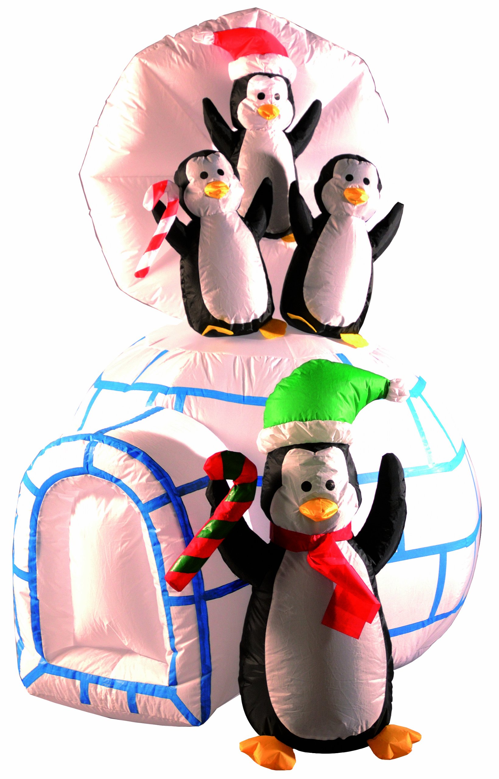 Brite Ideas Festive Inflatable Igloo and Penguins