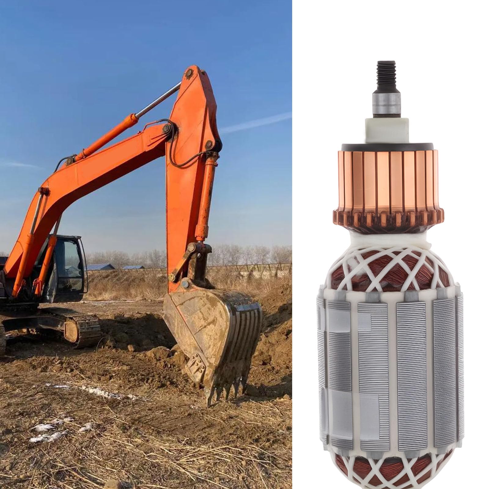EMSea Rotor d'ancrage pour Perceuse ¨¦lectrique Compatible avec Hitachi DH40FR DH40MR DH40SR DH40MRY