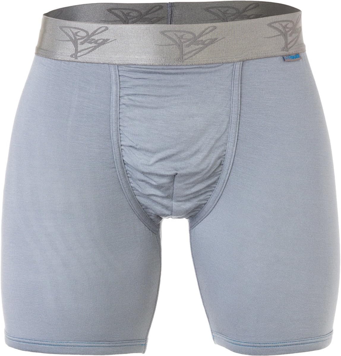MyPakage Men's Weekend Boxer Brief (Grey/Grey, Small (28-30) )
