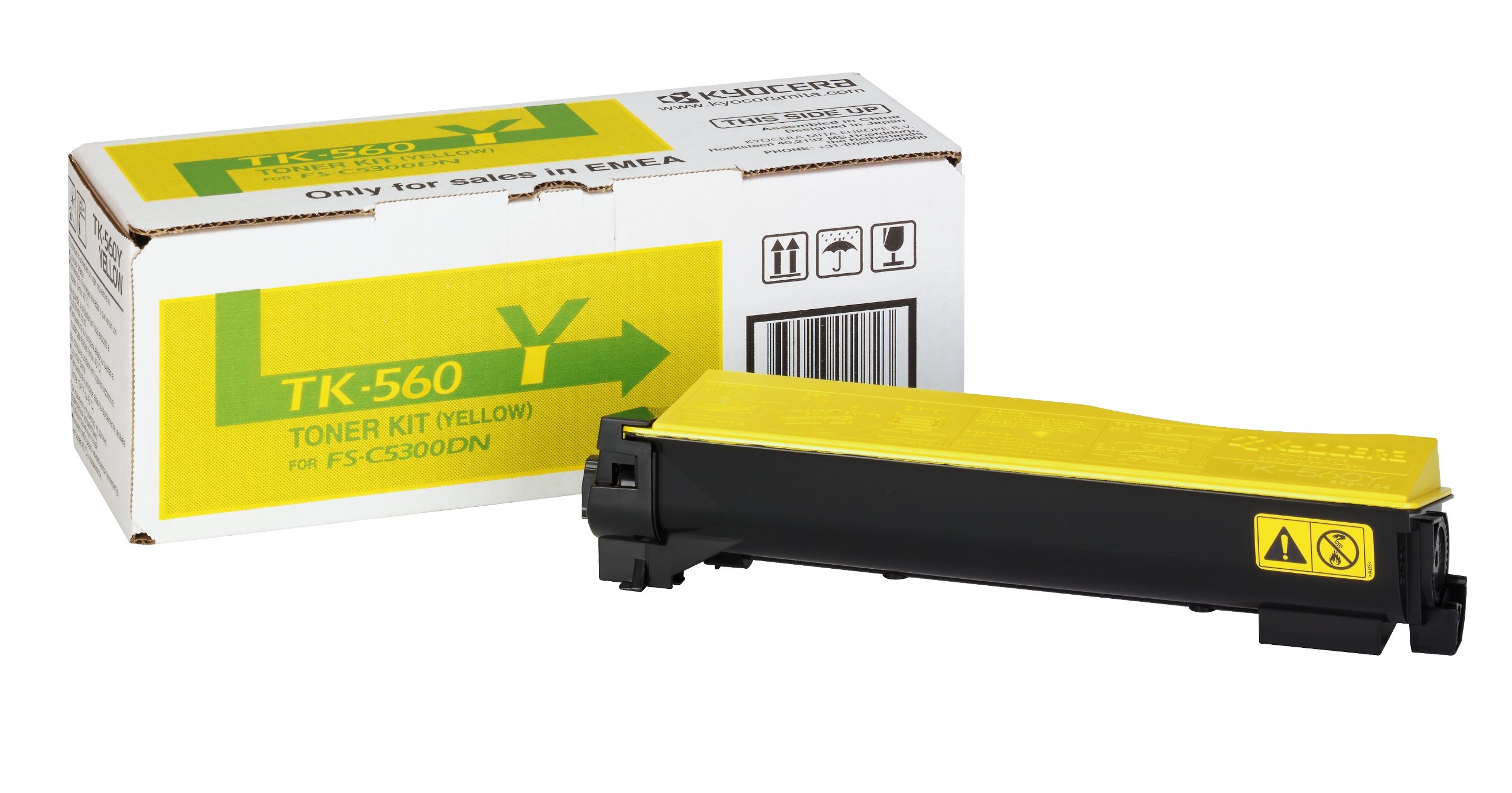 Original Kyocera TK560Y Yellow Toner Cartridge (TK-560Y)