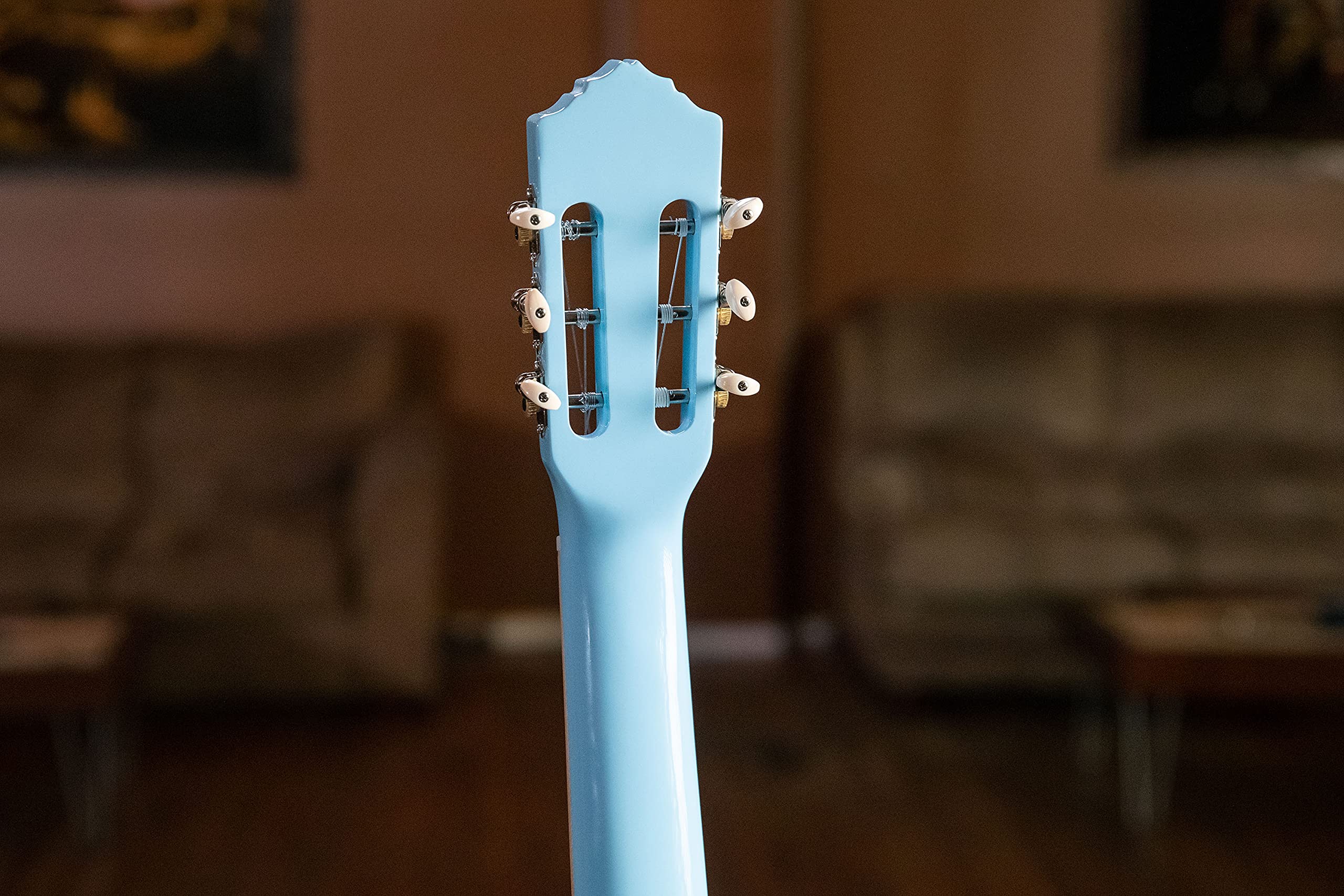 Ortega Guitars Chitarra Full Size - Gaucho Series - Corpo parlor - include Gigbag - Legno di Agathis / blue (RGA-SKY)