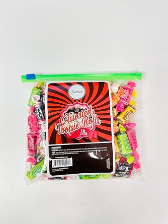 Assorted Tootsie Rolls, Soft Chewy Candy, Resealable Bag 1LB