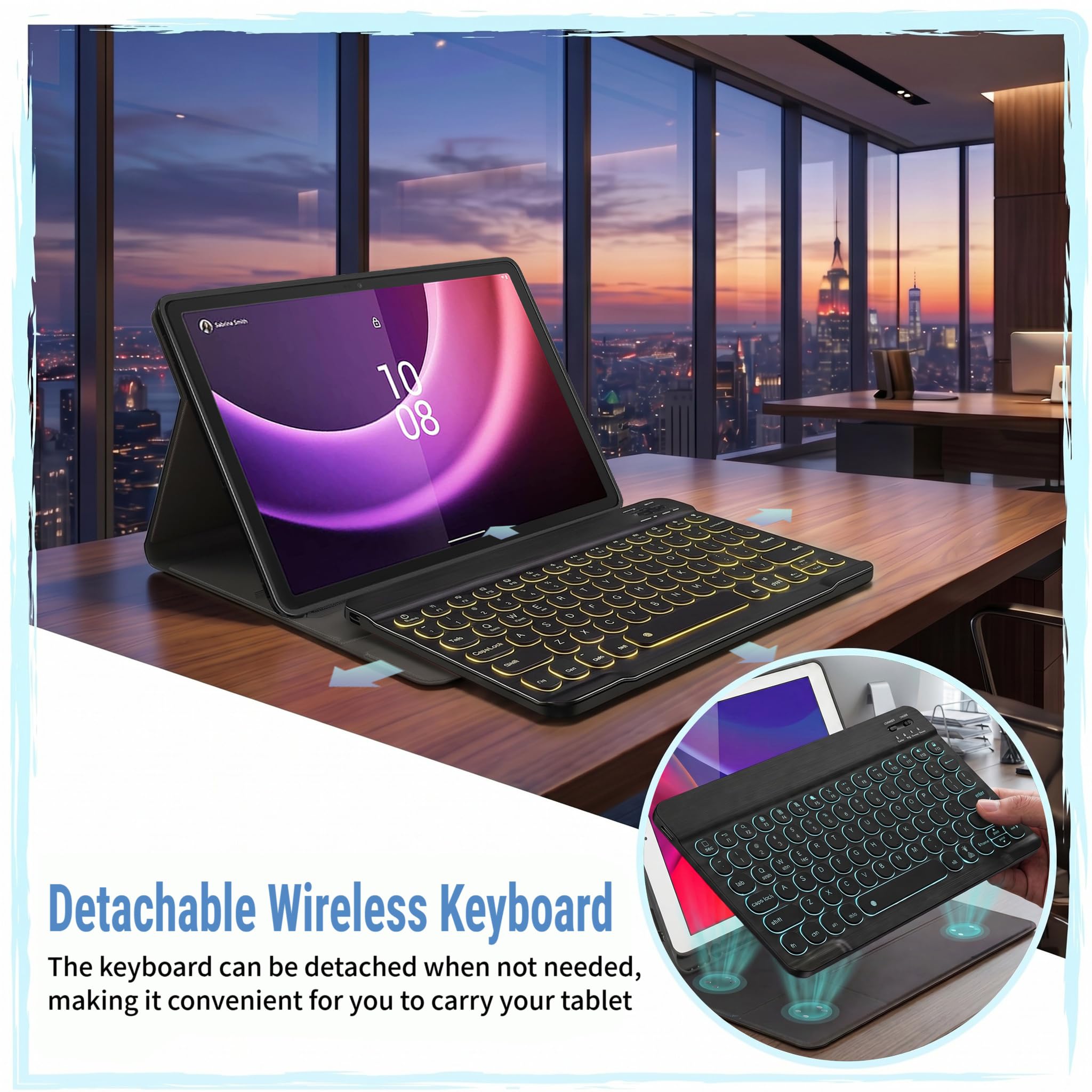 Amazon.com: Backlit Keyboard Case for Lenovo Tab P11 2nd Gen 11.5