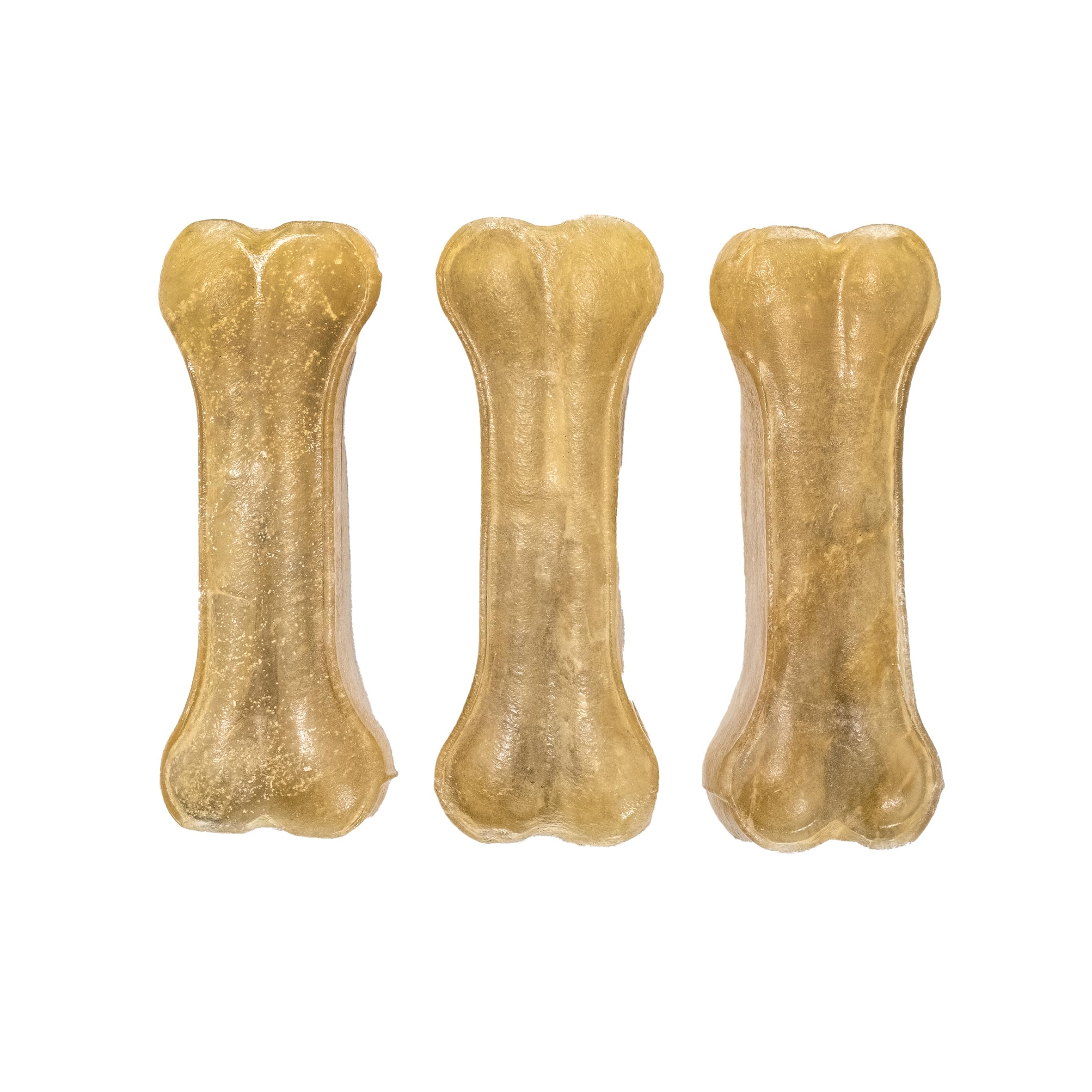 Snack per Cani in Pelle Bovina 20 Ossi Termoretratti da 8 cm Masticativi Naturali