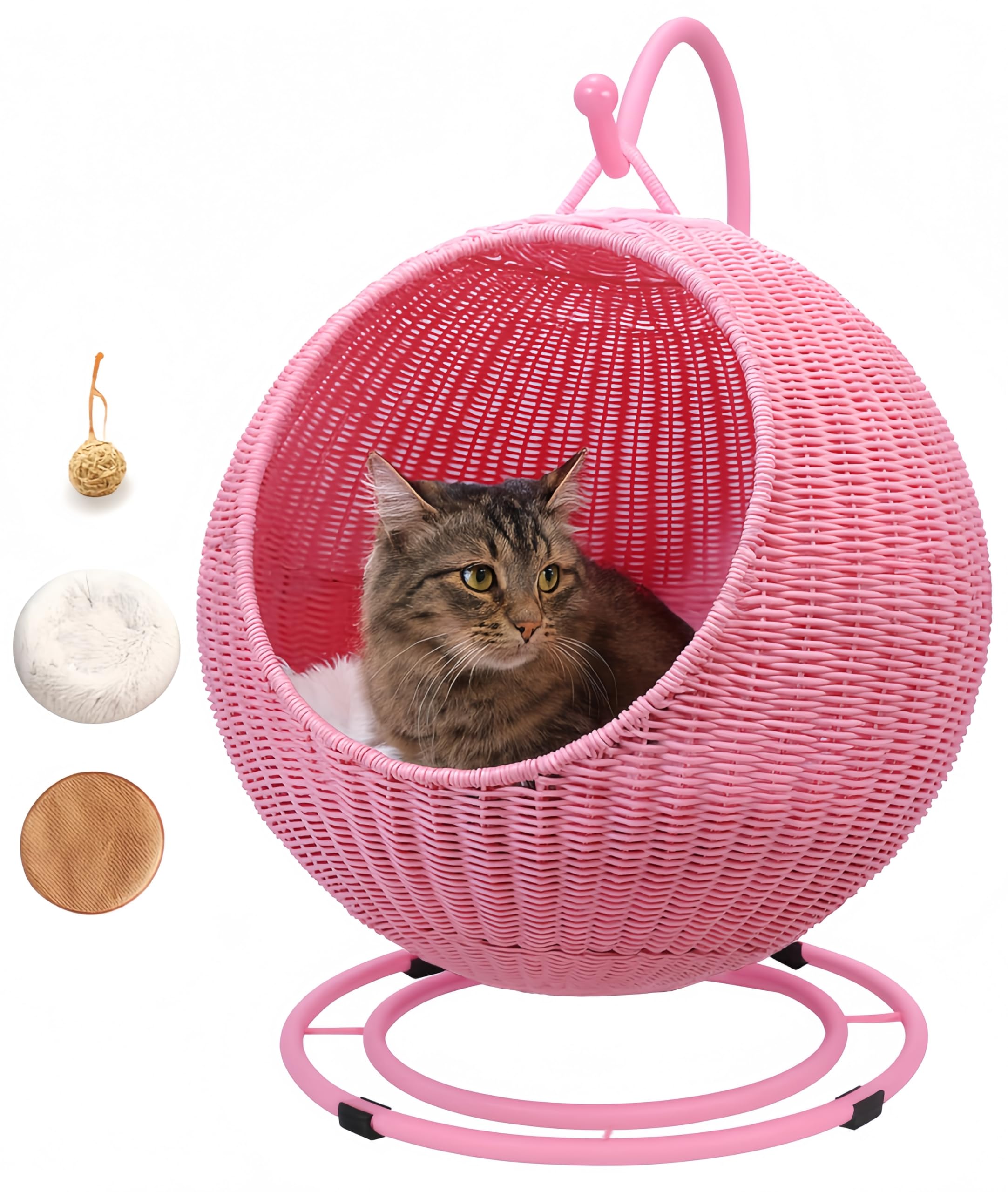 Amazon.co.jp: TUIYIDUO 猫ちぐら 編み籠 キャットハウス 猫ベッド