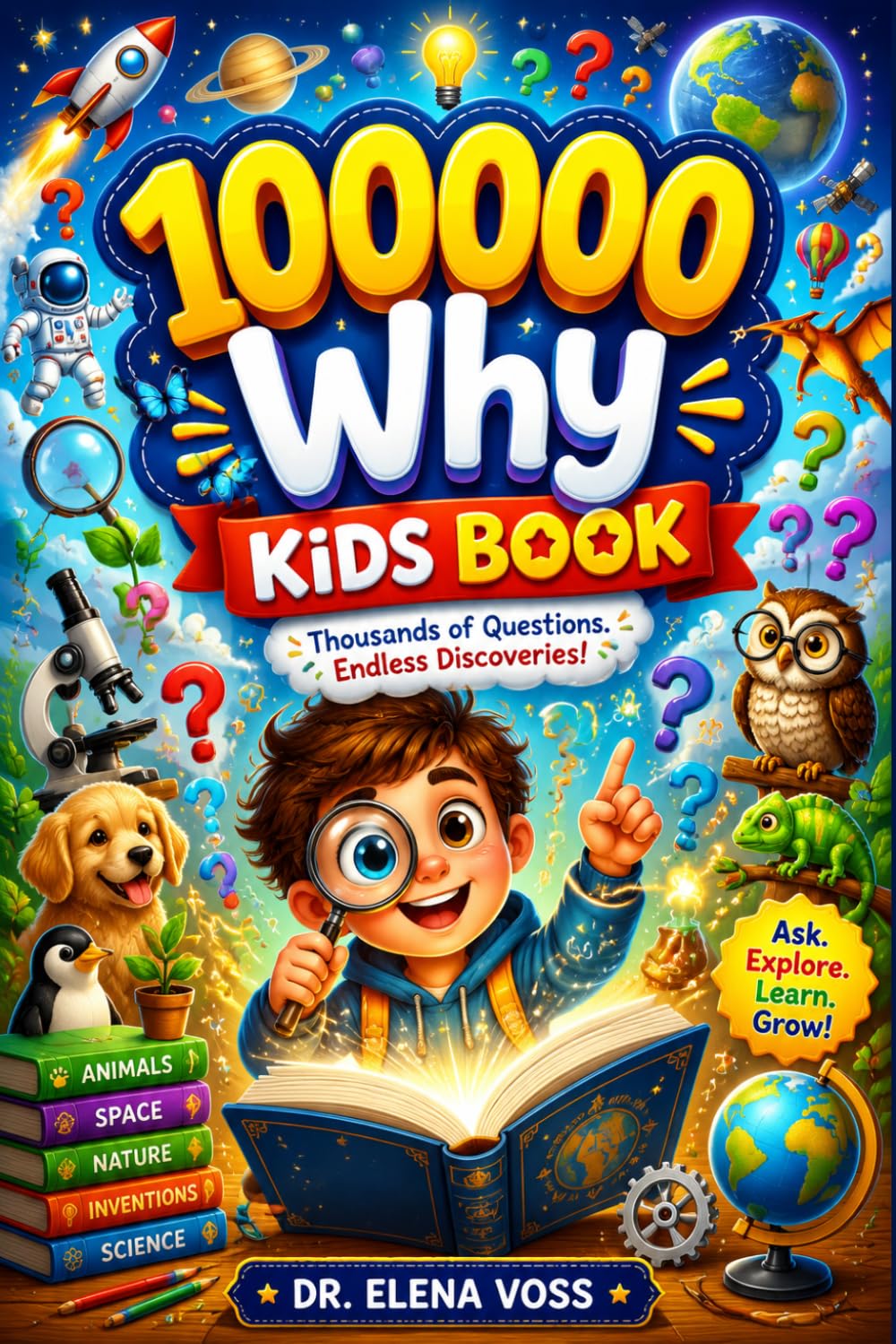 100000 Whys Kids Book: Raising Independent Thinkers: Turn Your Child’s Endless “Whys” Into Critical Thinking, Unshakable Confidence, & a Lifelong Love of Learning (Ages 6-12)