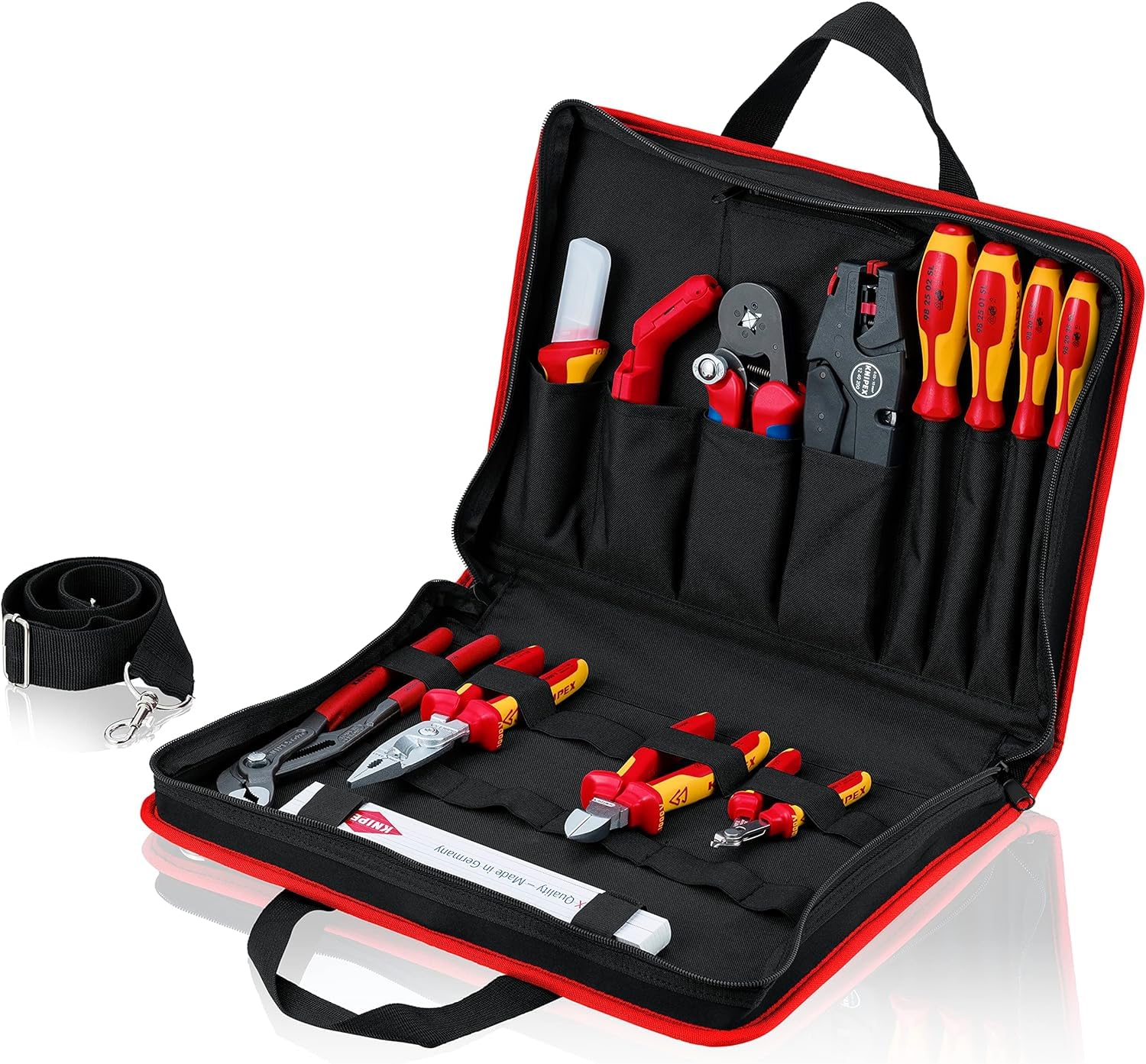 KNIPEX Teczka narzędziowa "Kompakt" Elektryka 14-częściowy 290 mm, 00 21 11