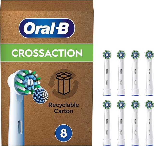 Oral-B Pro Cross Action szczoteczki do szczoteczek elektrycznych, opakowanie 4 sztuk