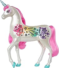 Barbie Dreamtopia Unicorn Rainbow Sounds and Lights with Pink Mane and Tail Supplied with Brush Children's Toy GFH60