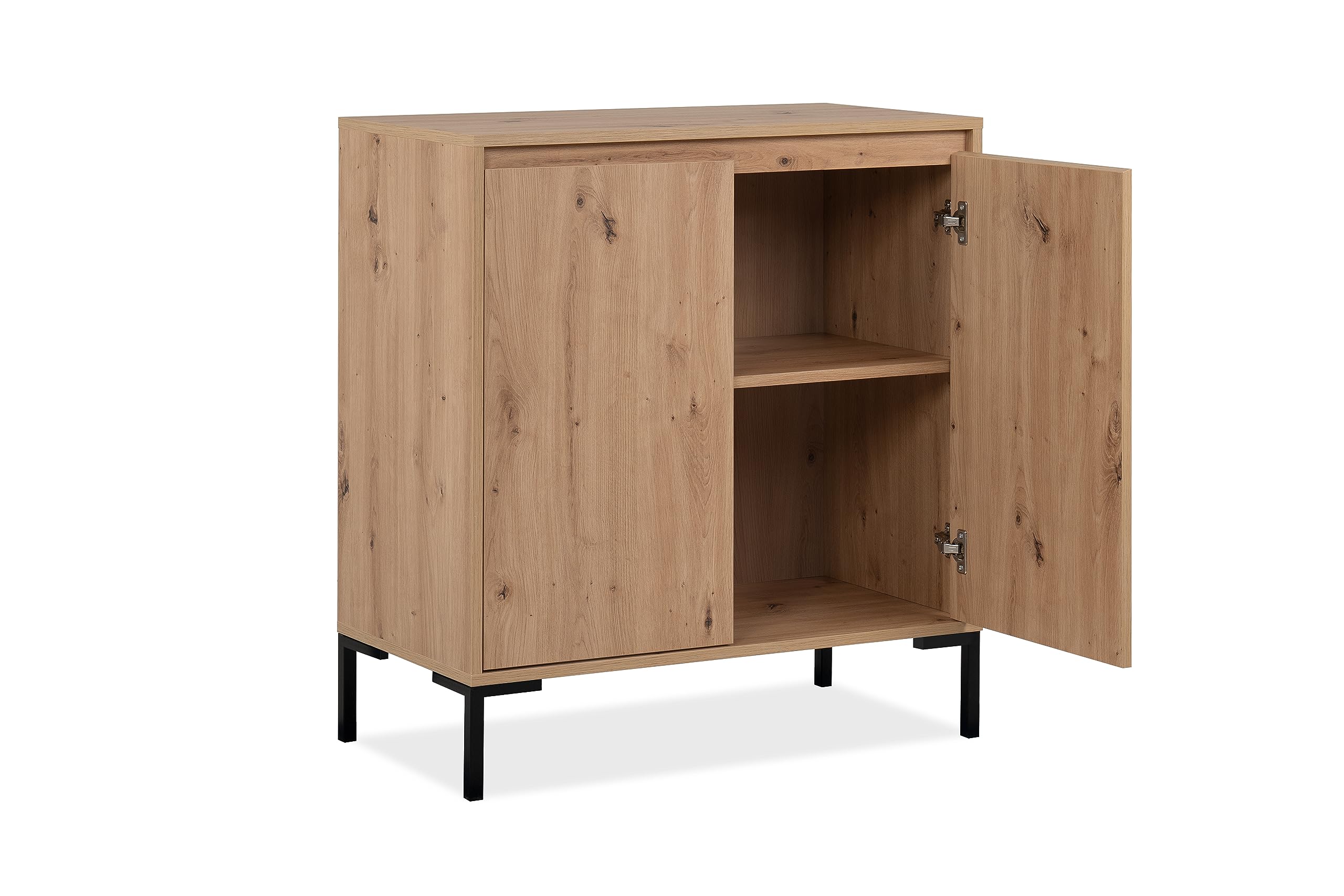 AVANTI TRENDSTORE Capralba - Comó in legno laminato di colore quercia Artisan oak a 2 ante con all'interno 1 ripiano. Altre varianti disponibili. Dimensioni LAP 81x87x40 cm