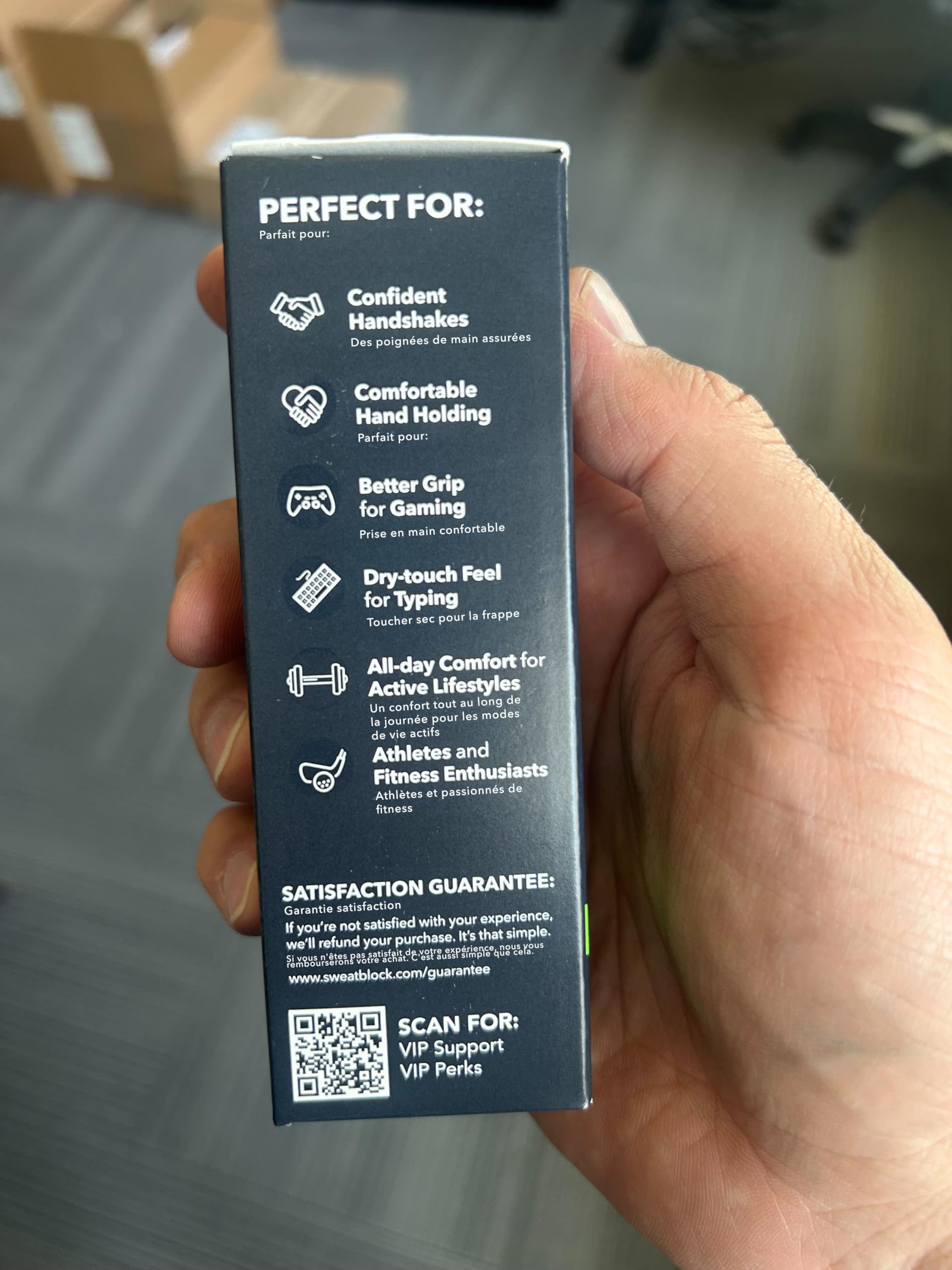 SweatBlock Lotion anti-transpirante pour les mains pour paumes moites - 50 ml - Taille de voyage - Traitement de l'hyperhidrose à séchage rapide pour homme et femme - Formule non irritante testée