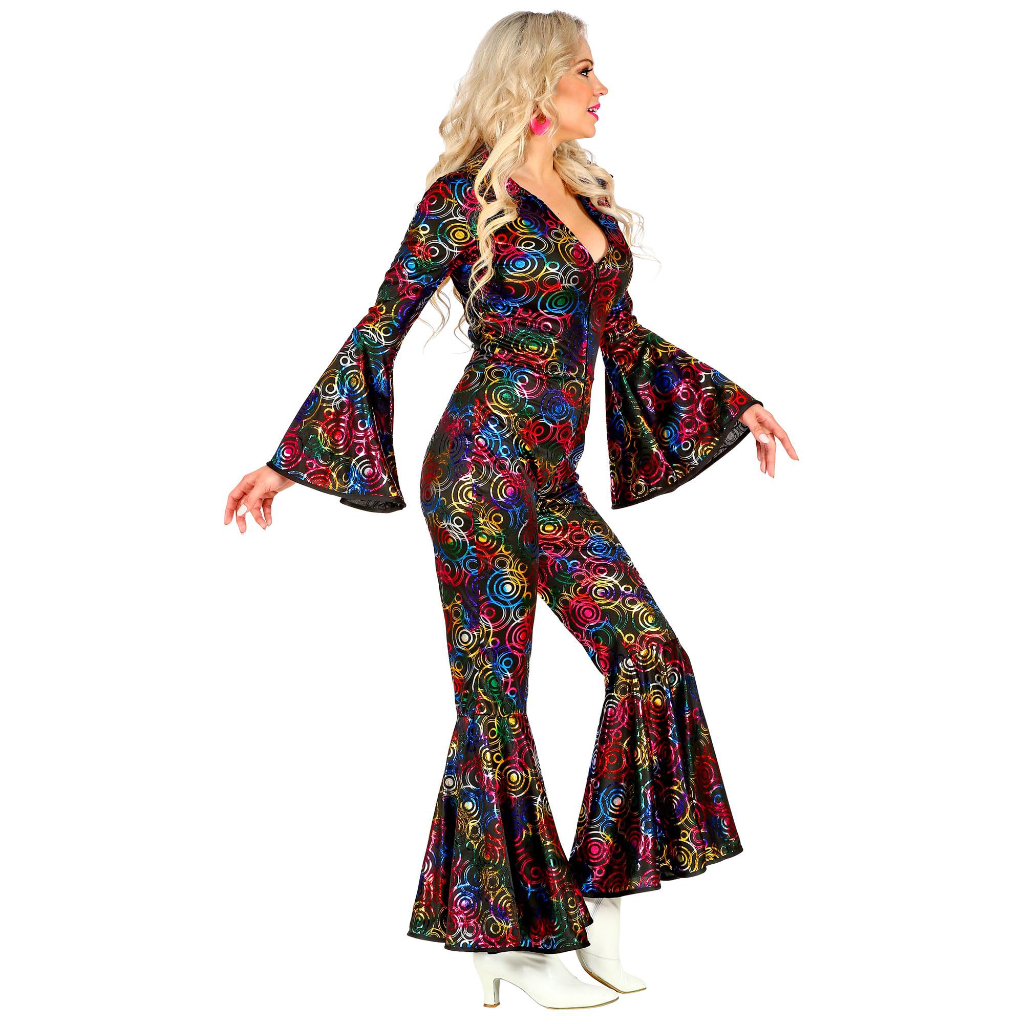 W WIDMANN MILANO Party Fashion, 70s Disco Style Jumpsuit for Women Ballerinas, Show, Celebrity, Rock Star, Pop Star, Carnival - Image 3