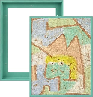 Canvas Floater Frame for 11x14 Plant Prints,0.9" Deep,Light Green