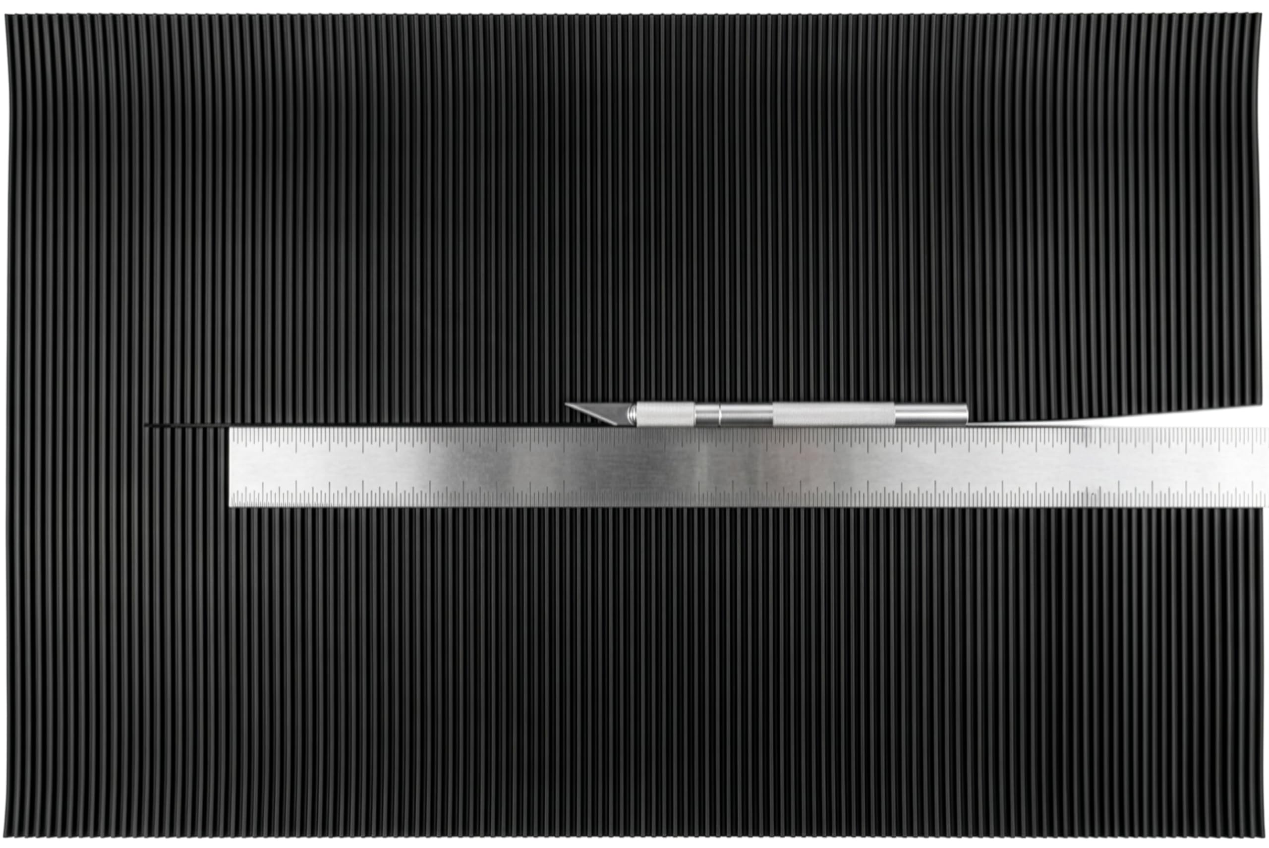 Tapis en V en caoutchouc pour boîte à écluses ; tapis d'écluse doré pour ensemble de récupération d'or fin ; fournitures de prospection dorées ; sélection de taille prédécoupée, couleur noire ou verte