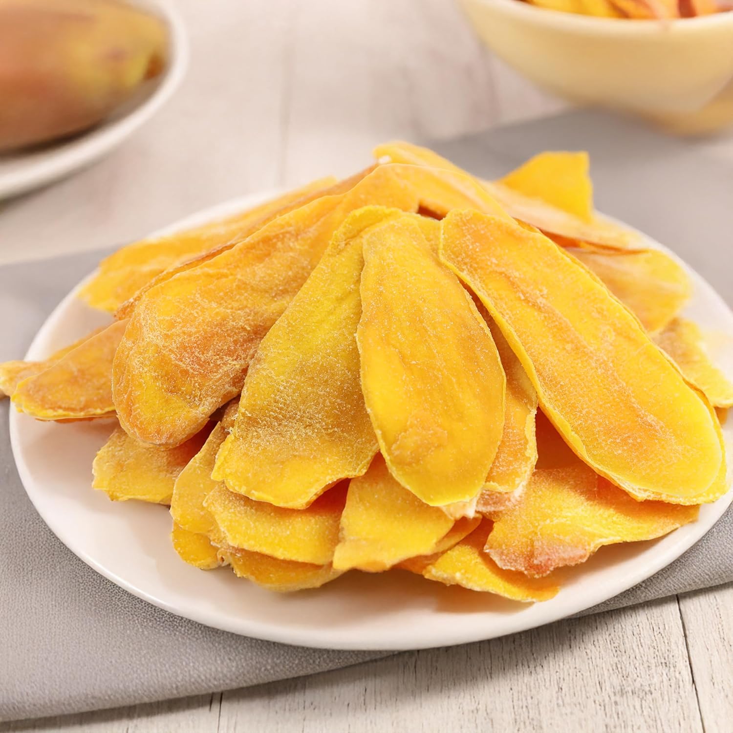 Extra Low Sugar Added Dried Mango Slices, 48 oz, Soft & Juicy, Naturally Ripened, Gluten-Free, Non-GMO, Kosher, Natural Source of Vitamin C, Resealable Bag - Image 4