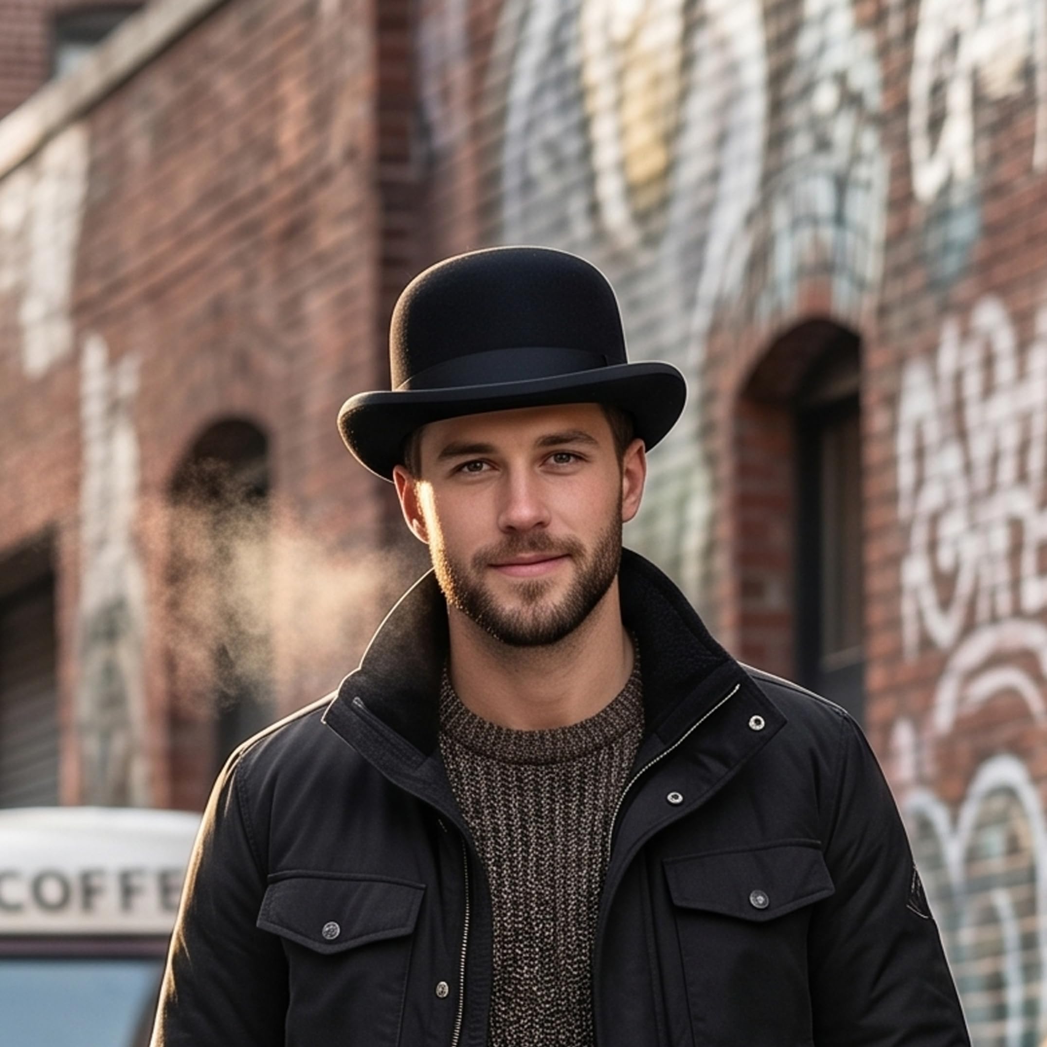 Cappello a bombetta vintage nero per uomo donna, cappello classico con nastro, abito formale per feste a tema, cosplay, abbigliamento quotidiano, occasioni speciali