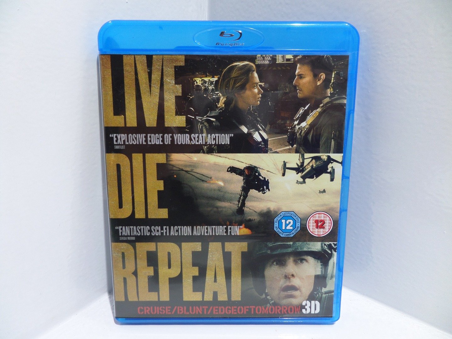 Live Die Repeat: Edge of Tomorrow [Blu-ray 3D + Blu-ray] [2014] [Region Free]