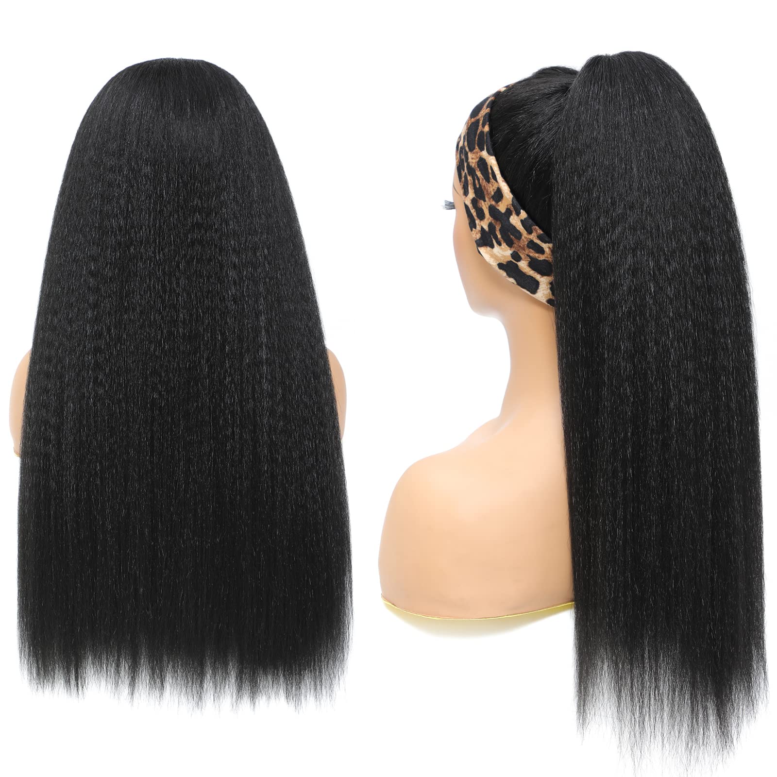 Curly Headband Wig with Heat-Resistant Synthetic Hair