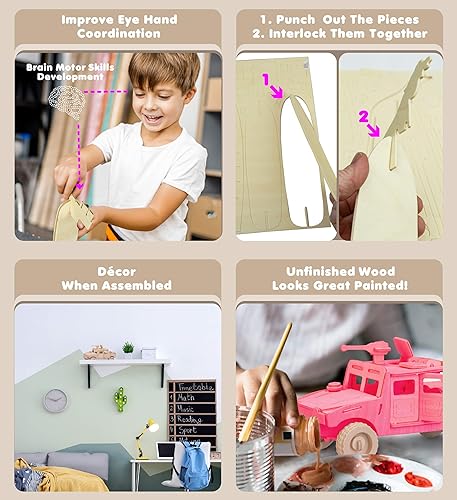 Miniatura 3 de Puzzled H13d Puzzle de madera kit de construcción