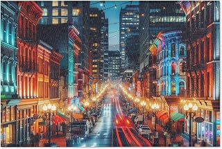 The Vibrant Streets of Portland, Oregon 24x36 Area Rug