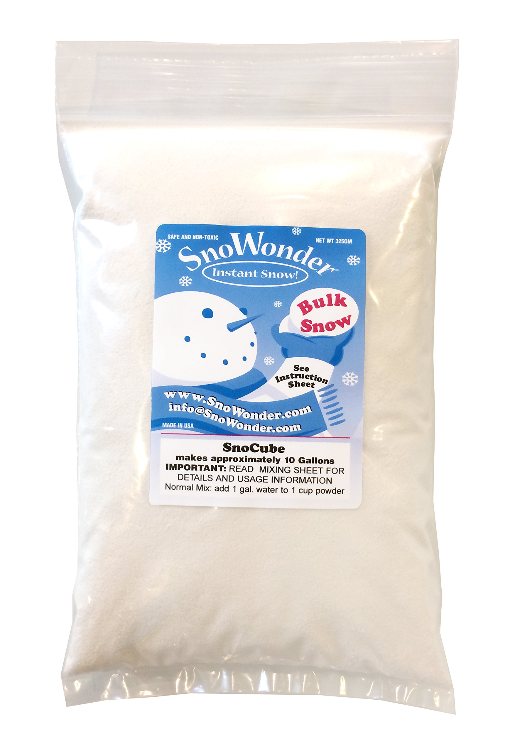 SNOWONDER Instant Snow Fake Artificial Snow, Also Great for Making Cloud Slime (240 Gallons)