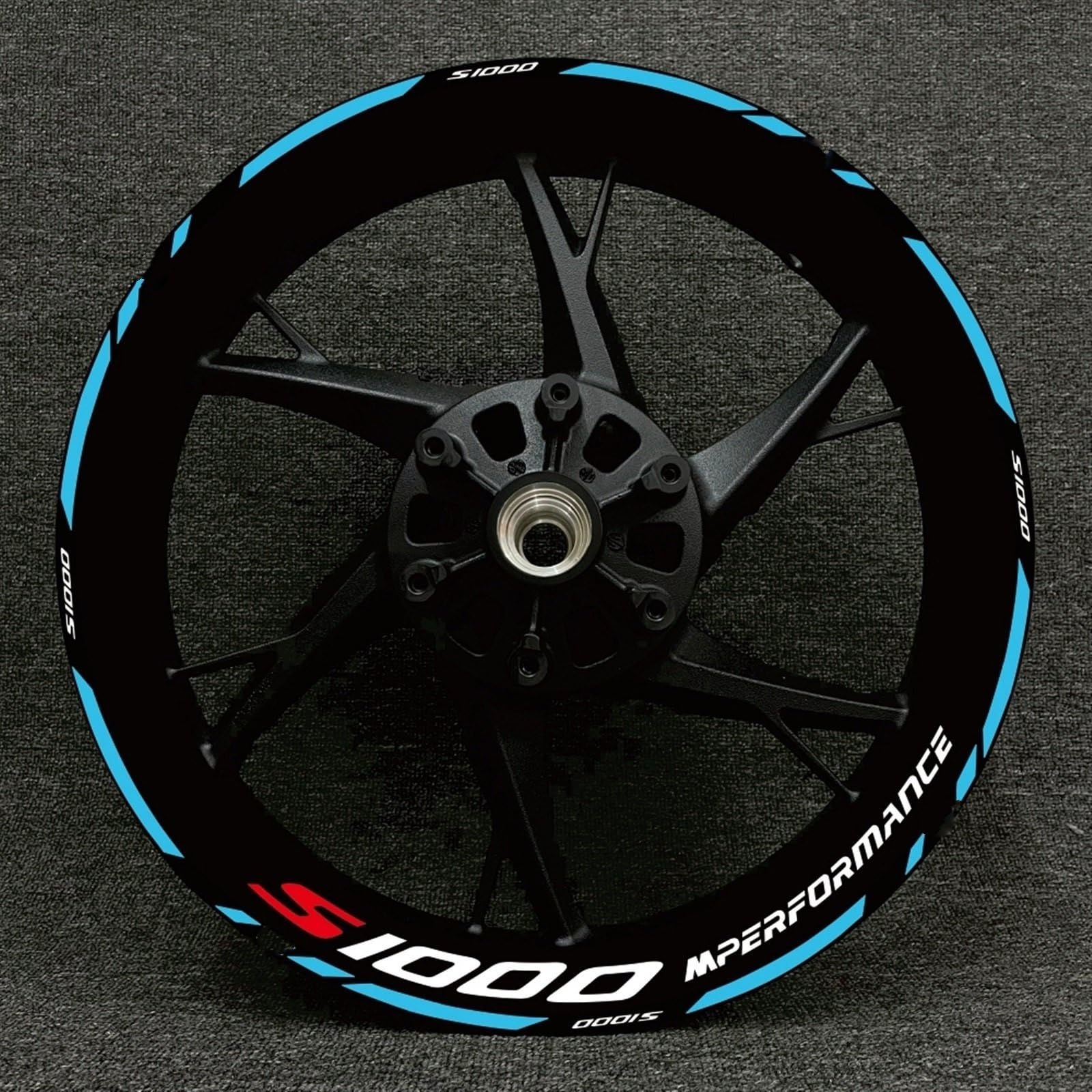 Motorcycle Wheel Sticker Rim Decal Hub Stripe Tape for BMW S1000XR S1000R 1000RR(Color3)