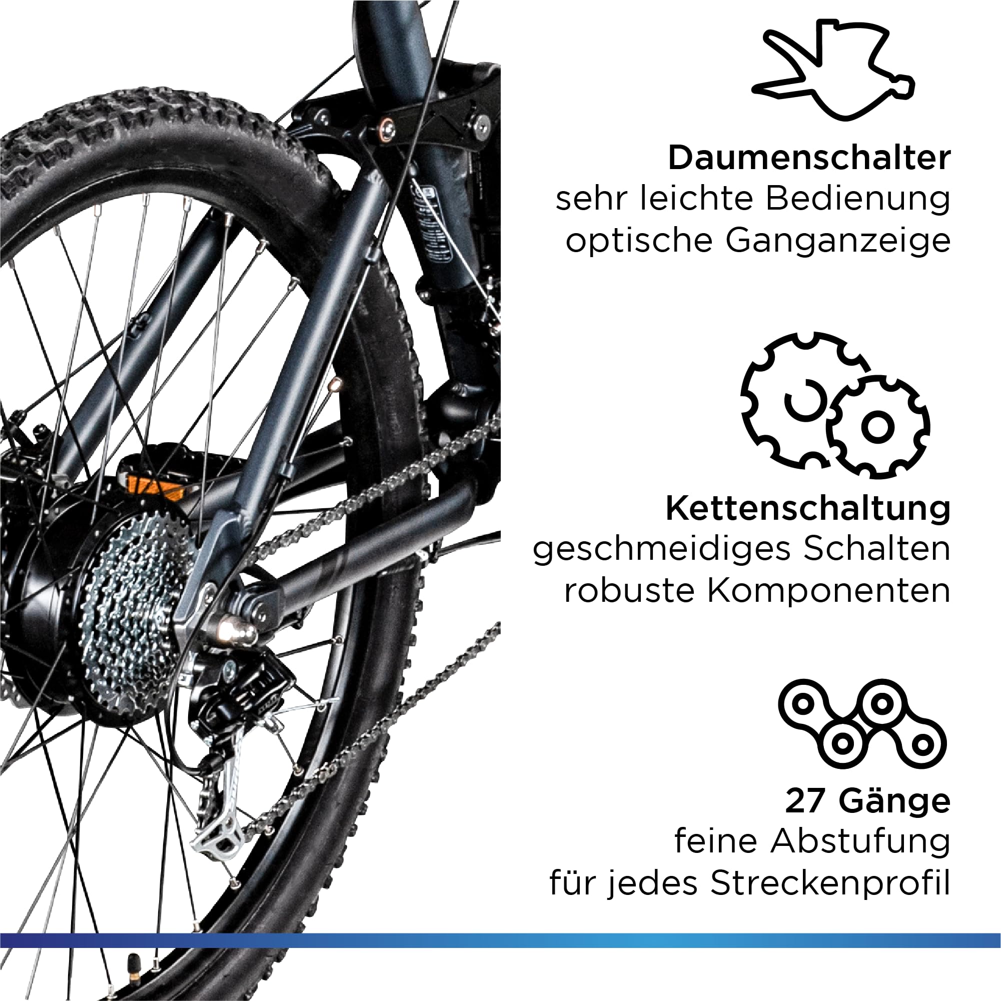 ZÜNDAPP XFS Ebike 27,5 Zoll Fully MTB Fahrrad für Damen und Herren 170-190 cm Elektrofahrrad Hinterradmotor 27 Gang Scheibenbremse E Bike 504 Wh Akku