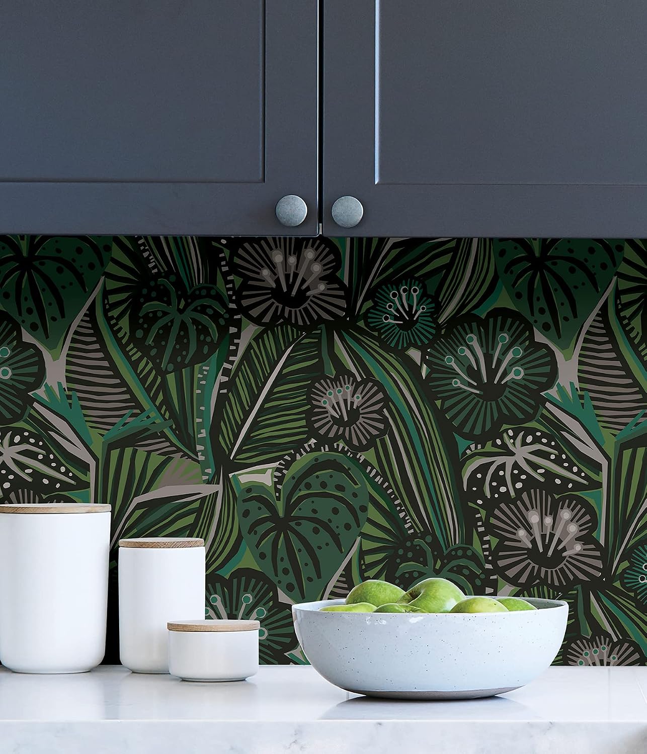 Pip & Lo Greens Lotusland Peel & Stick Wallpaper, Green