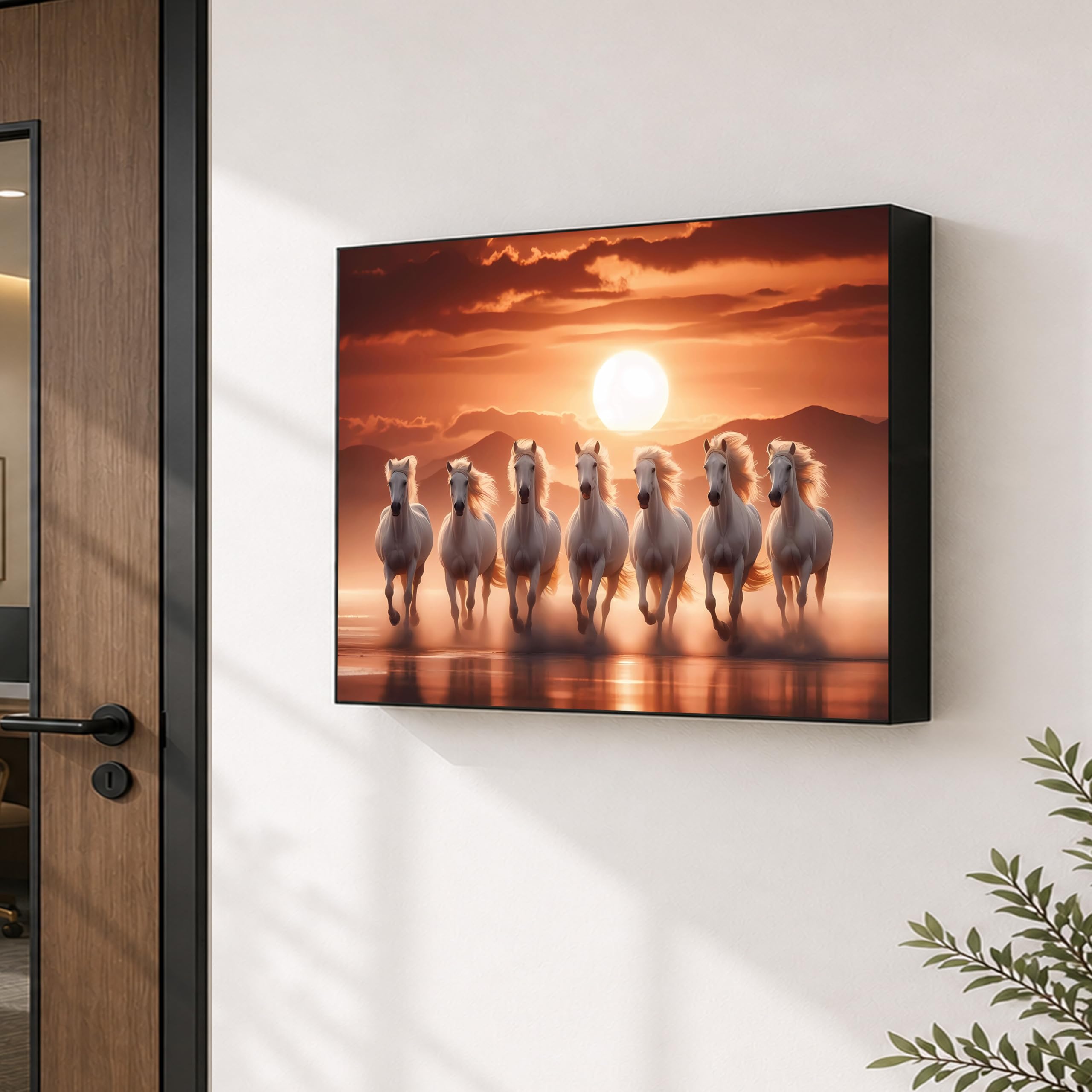 Decorative Electric Meter Box Cover with Horse Painting -5