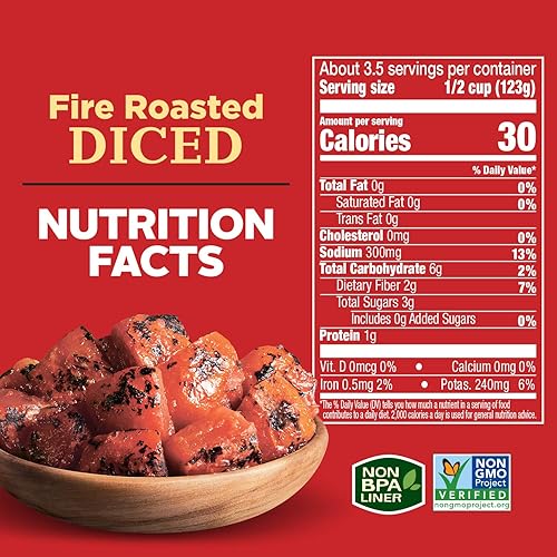 Vista 7 de Hunt's Tomates tostados al fuego, aptos para dieta cetogénica, 14.5 onzas