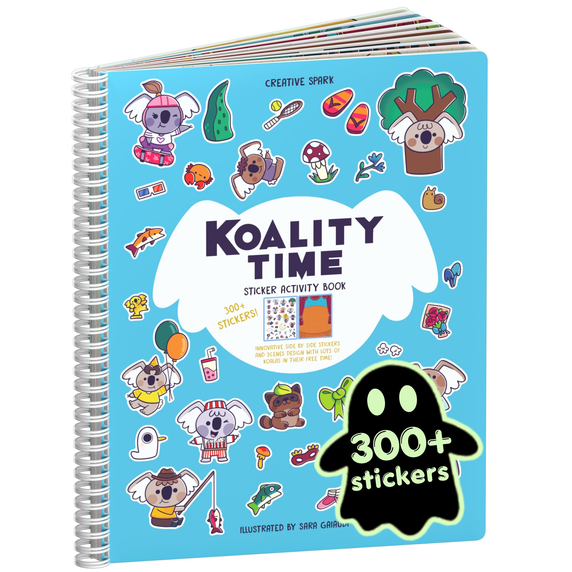 Cupkin Koality Time Cute Koala Coloring &amp; Sticker Book | 300+ Stickers