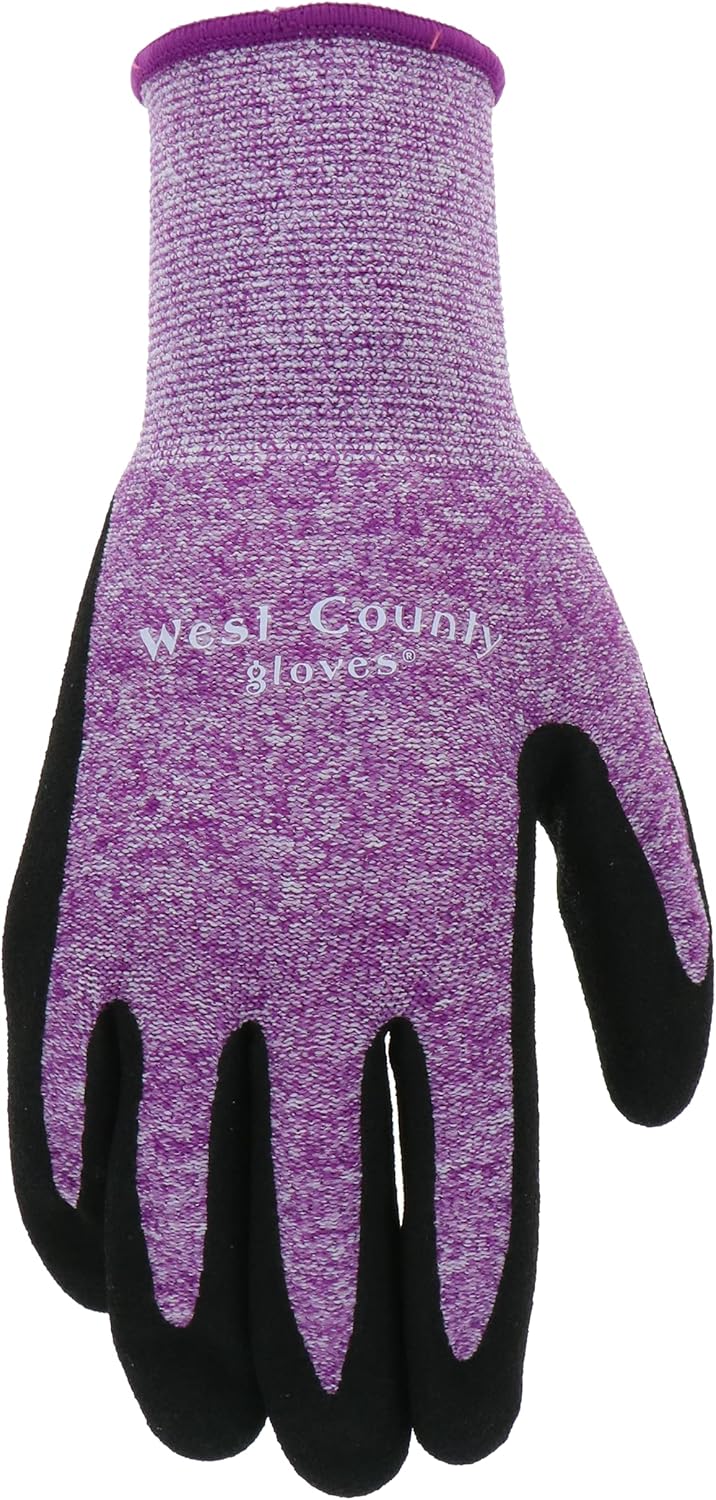 West County Gardener Eco Friendly High Dexterity Men's Utility Glove, Touchscreen Capable, Synthetic Leather Padded Palm