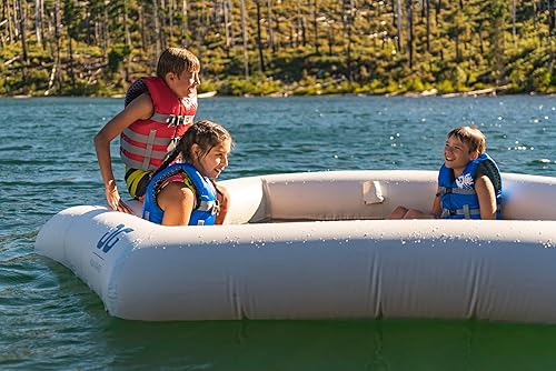Miniatura 5 de AQUAGLIDE Soaker Lounge - Flotador inflable para 5 personas con malla, multicolor, 27.559055118110237