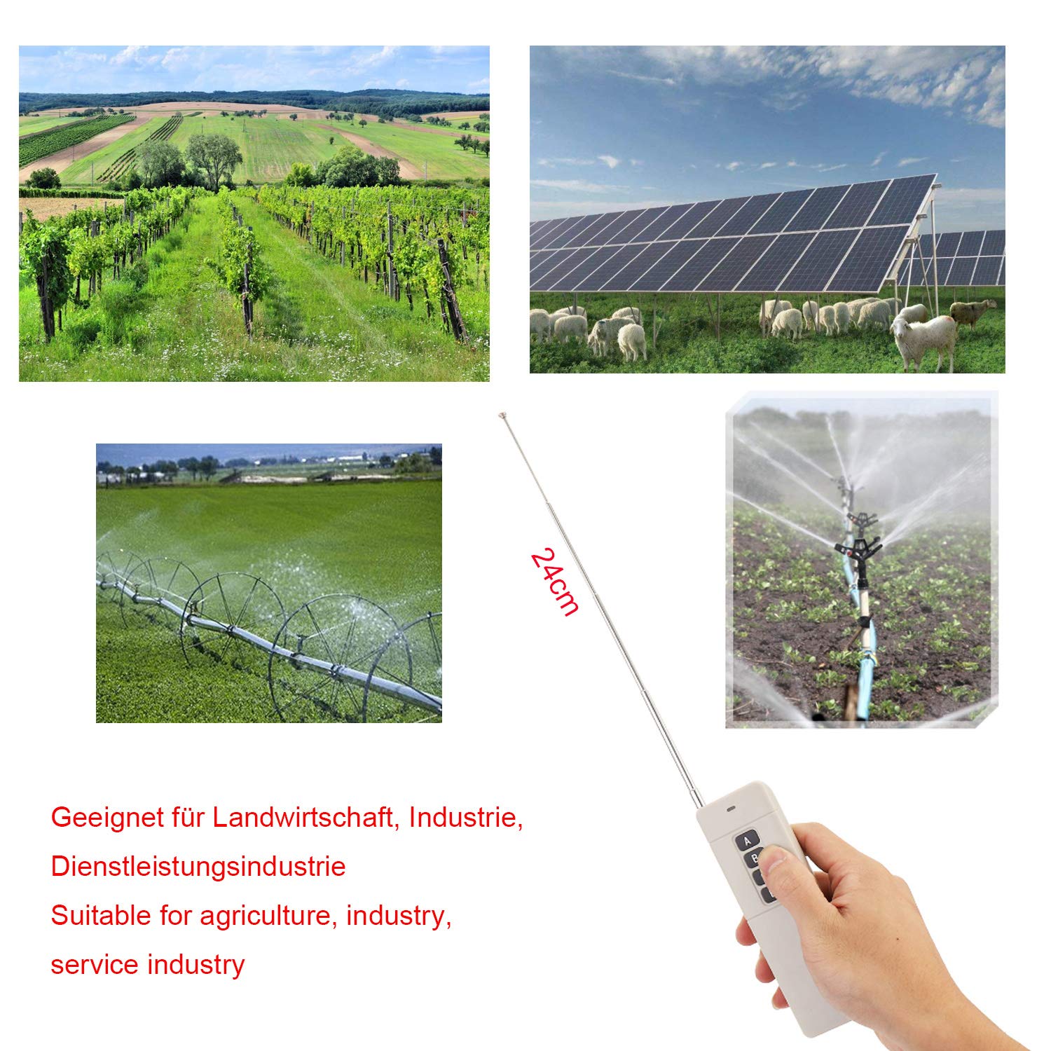 EU Funksteckdose Set mit 2 stück Fernbedienung unabhängig Steuerung Funksteckdosen 300m 400m Reichweite schaltbare Außen Outdoor Gartenleuchte aussenbereich 10A 1500W