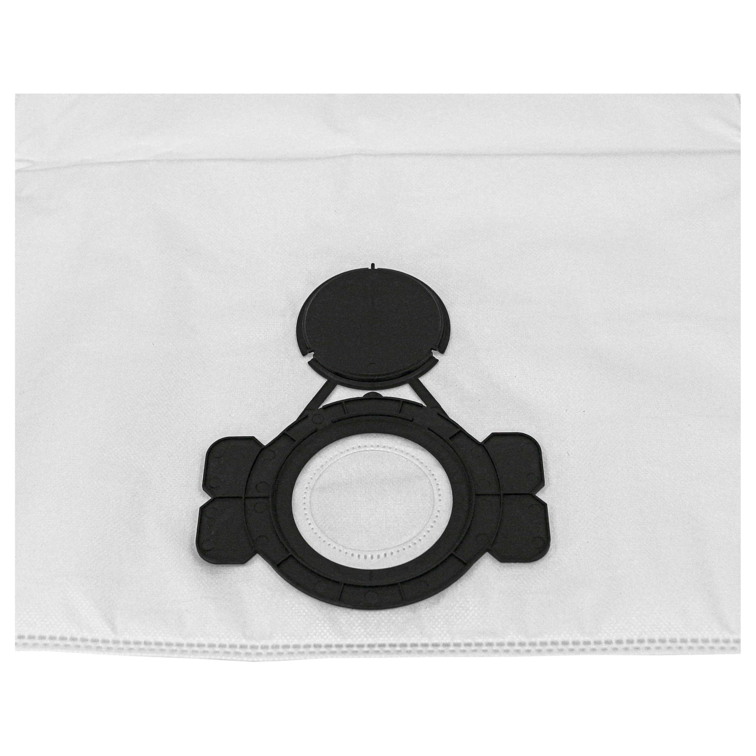 vhbw 10x bolsa compatible con Milwaukee AS 250 ECP, AS 2-250 ELCP aspiradora - vellón, capacidad de 25 L, 54 cm x 41 cm blanco