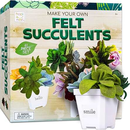 Hapinest Make Your Own Potted Felt Succulents |...