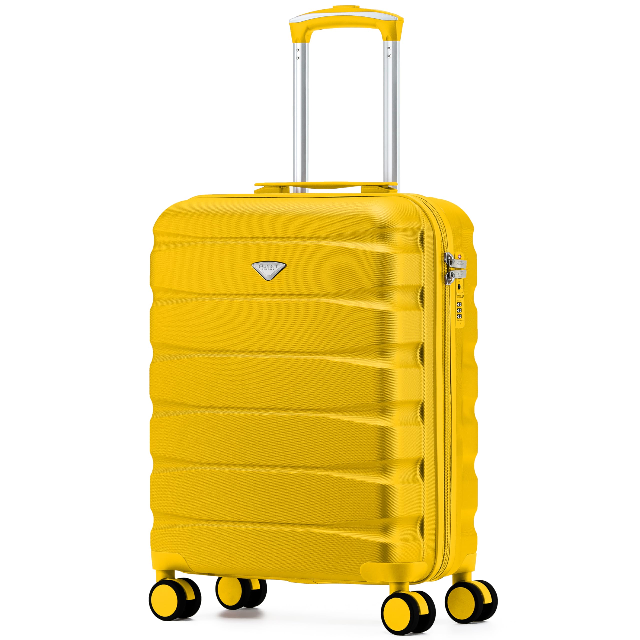 Flight Knight Underseat Cabin Suitcase 45x36x20cm | Free Hand Luggage for EasyJet & Wizz Air | Lightweight ABS Hard Shell with 8 Silent-Glide Spinner Wheels | Max Space Travel Bag — view 307
