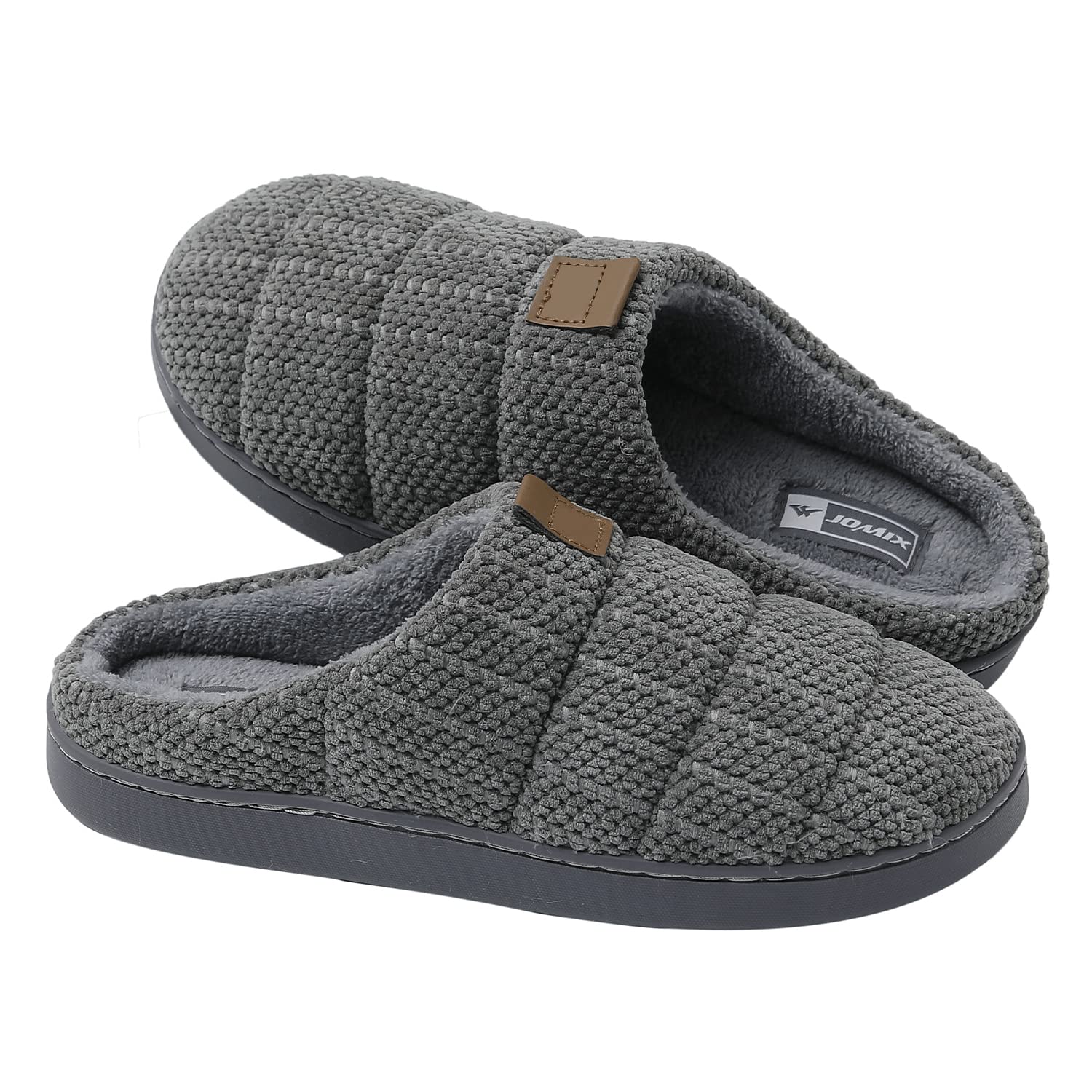 JOMIX Pantofole Uomo Invernali Chiuse CiabatteCasa Calde e Comode