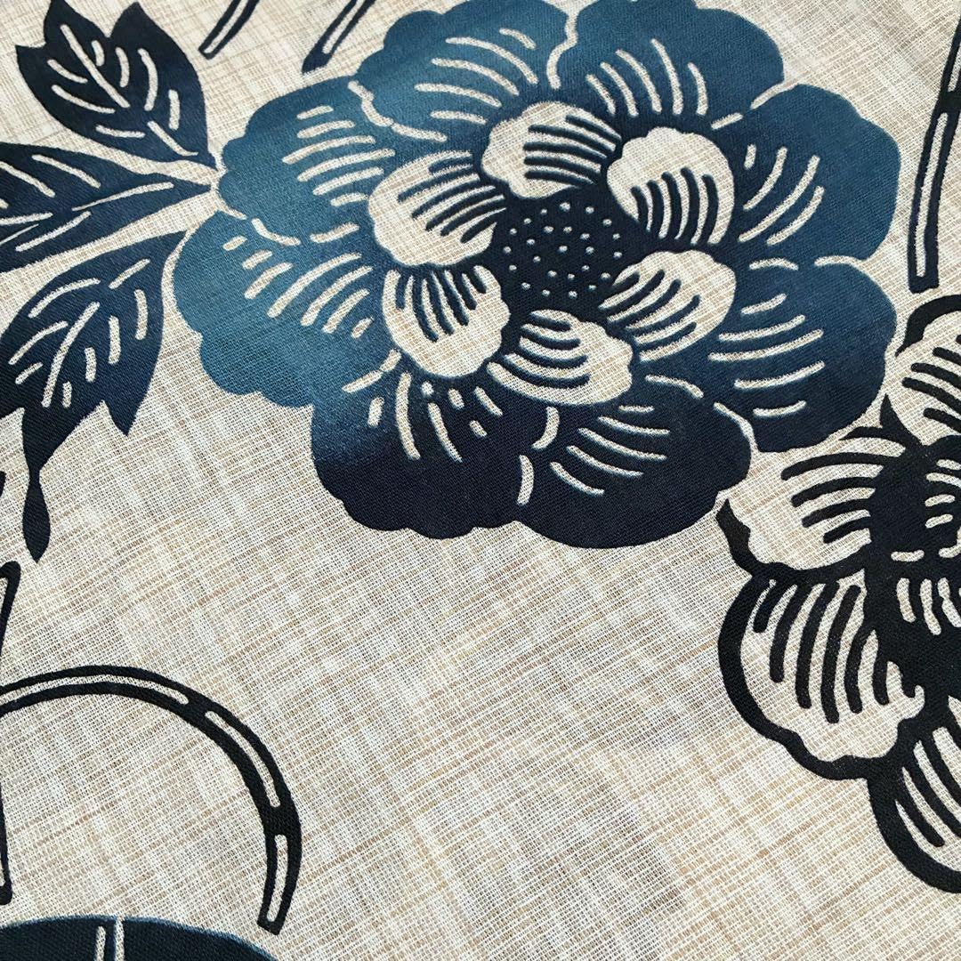 Amazon.co.jp: [生成りに鞠と花]綿麻浴衣単品 : ファッション