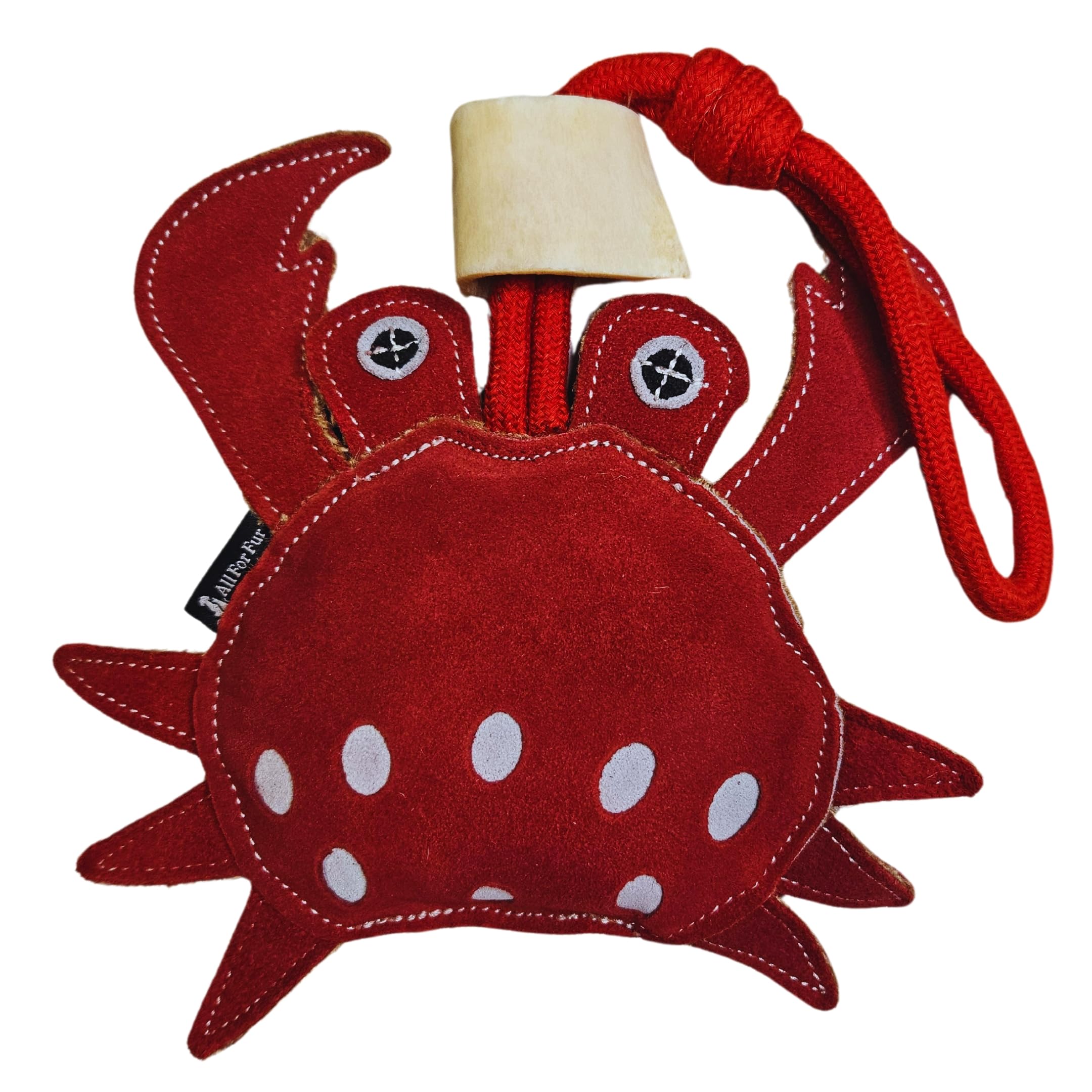 All For Fur Premium Dog Toy | Natural Suede Leather Chew Toy/Rope Toy | Eco-Friendly, Durable, Non-Toxic & Fun | Luxury Pet Accessories | for Small, Medium, Large & XL Dogs | Crab (B0CVBP8HYJ) Amazon Price History, Amazon Price Tracker