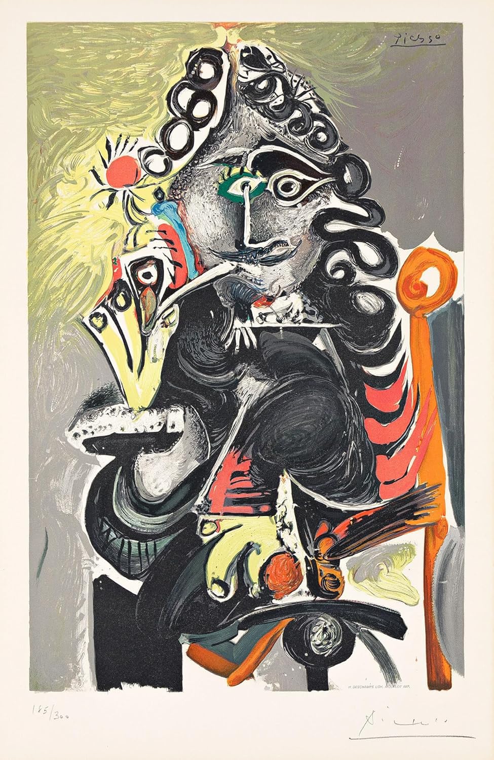 QSDTGHUIKP Pablo Picasso The Knight 40x60cm Frameless Vintage Canvas Wall Print Decor