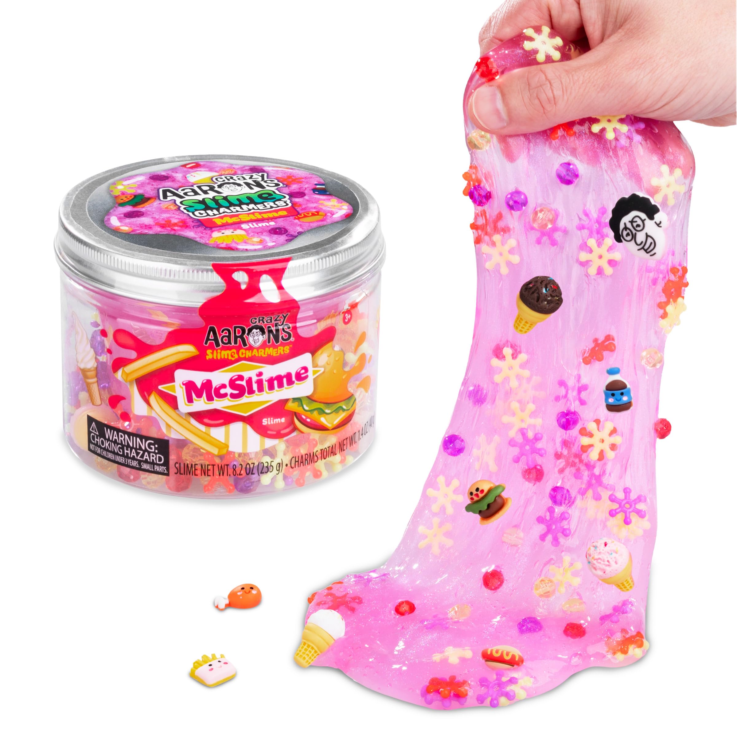 Crazy Aaron's Slime Charmers® - McSlime - Purple Water Slime, Sensory Toys for Kids - Creative and Endless Fun, Stress Relief Therapy, Gifts for Girls and Boys - Made in USA