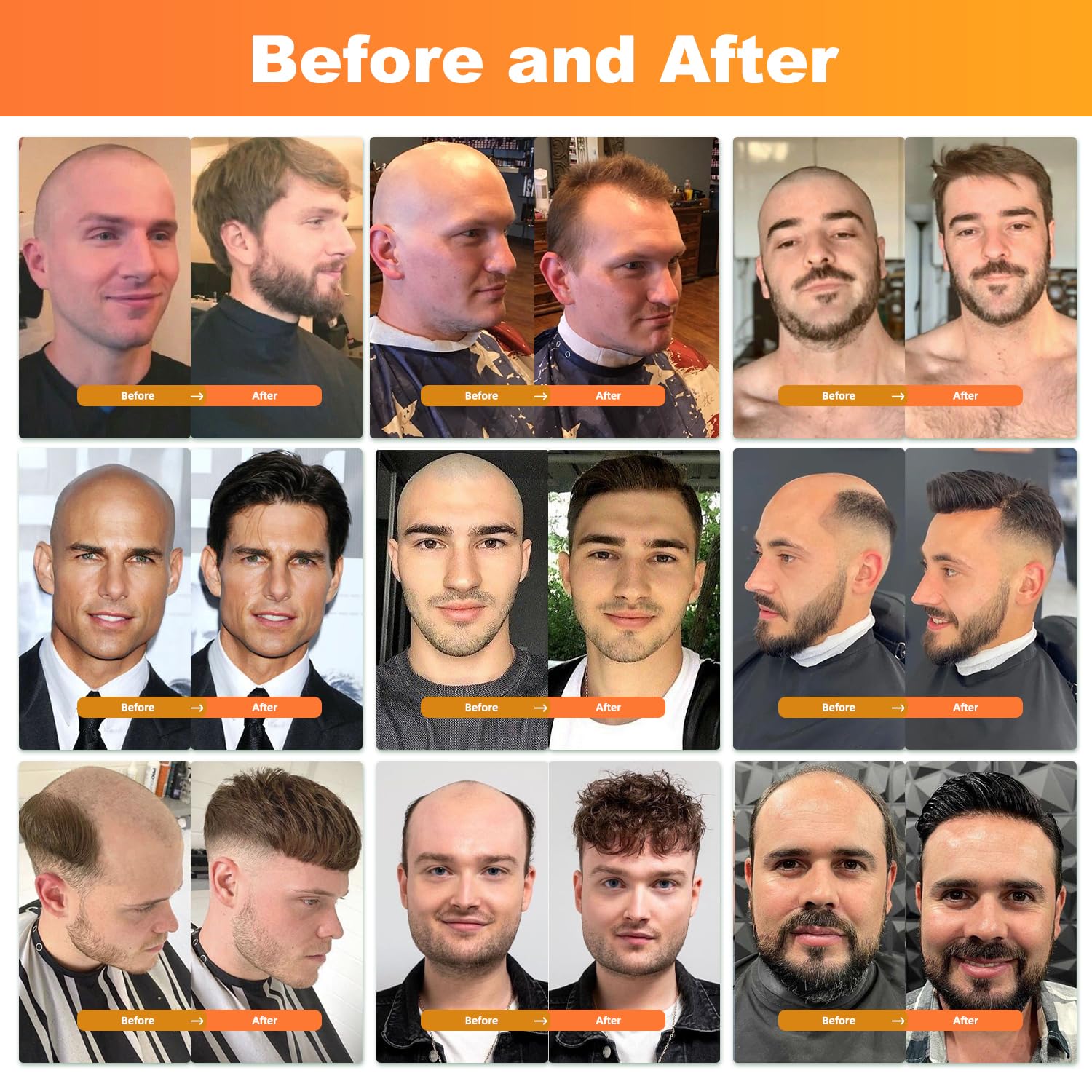 Prosa Toupee hair for men 8 X 10 inch 0.04mm 100% human hair 120% Medium light to Medium density 1b#, Toupee For Men Hair Piece Real Human Hair Replacement System, (1B 8"X10" 0.04mm)