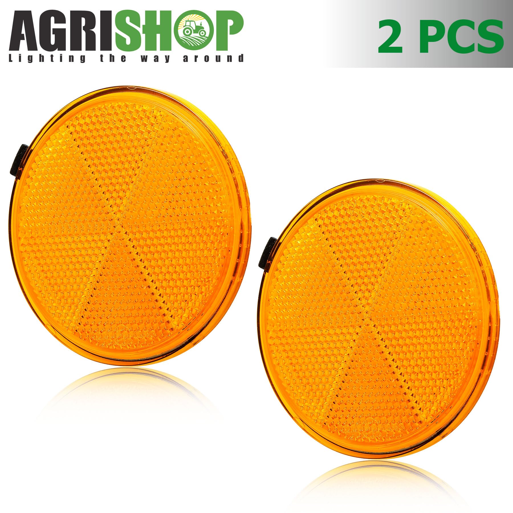 AGRISHOP 2 Pezzi Catarifrangenti Rettangolari Bianchi E4 - Autoadesivi Per Rimorchio, Caravan, Bici, Omologati UE - Foto 4