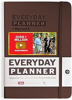 Undated Daily Planner | 90 Day Daily & Weekly Productivity Journal with Hourly Schedule, To Do List, Goal Tracker & Habit Tracker | ADHD Planner for Men & Women | Hardcover Agenda