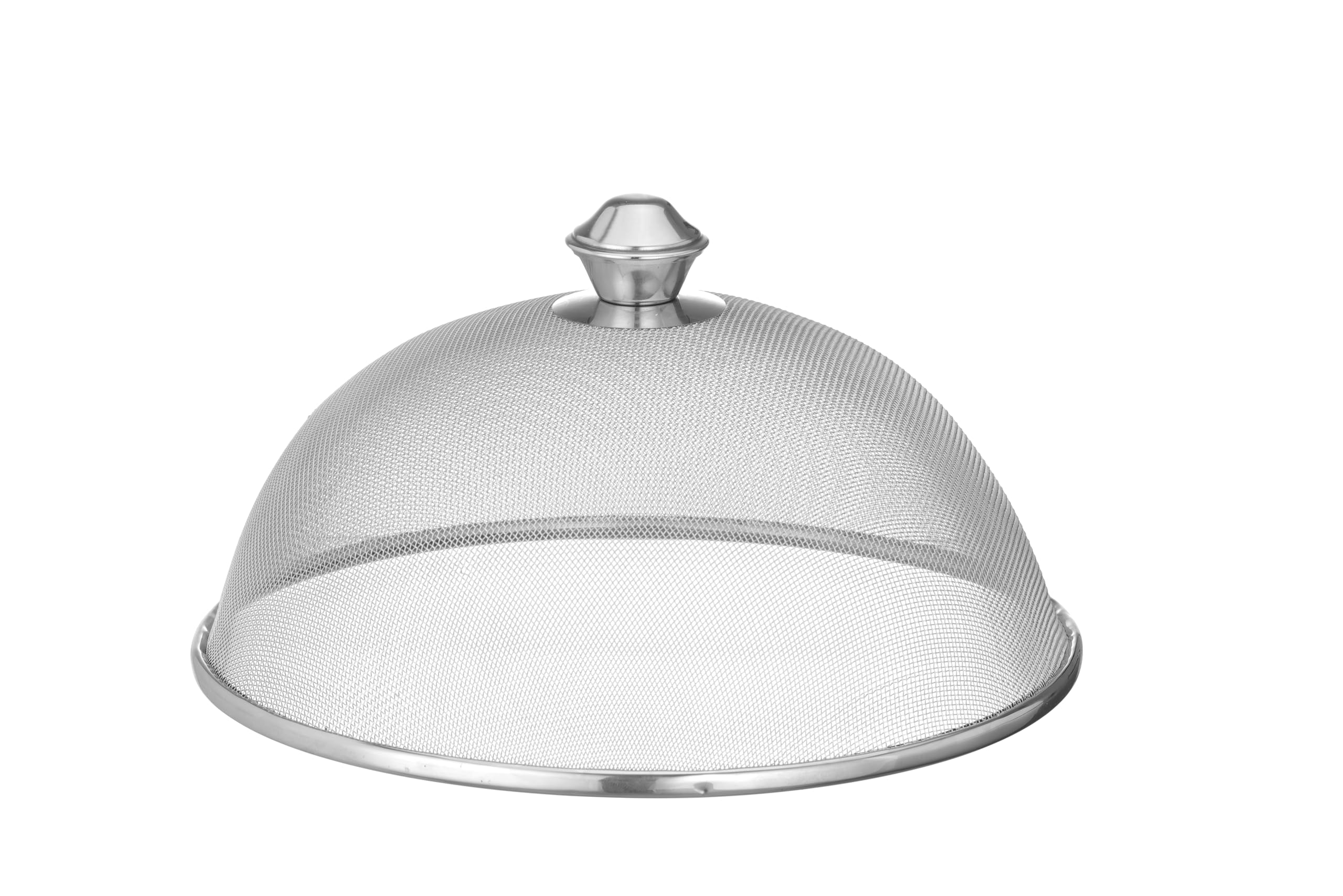 HENDI Pokrywa siatkowa do żywności, drobne sito, chroni przed muchami, pokrowiec na ciasto, osłona na żywność, osłona na muchy, ø305x(H)170mm, stal nierdzewna