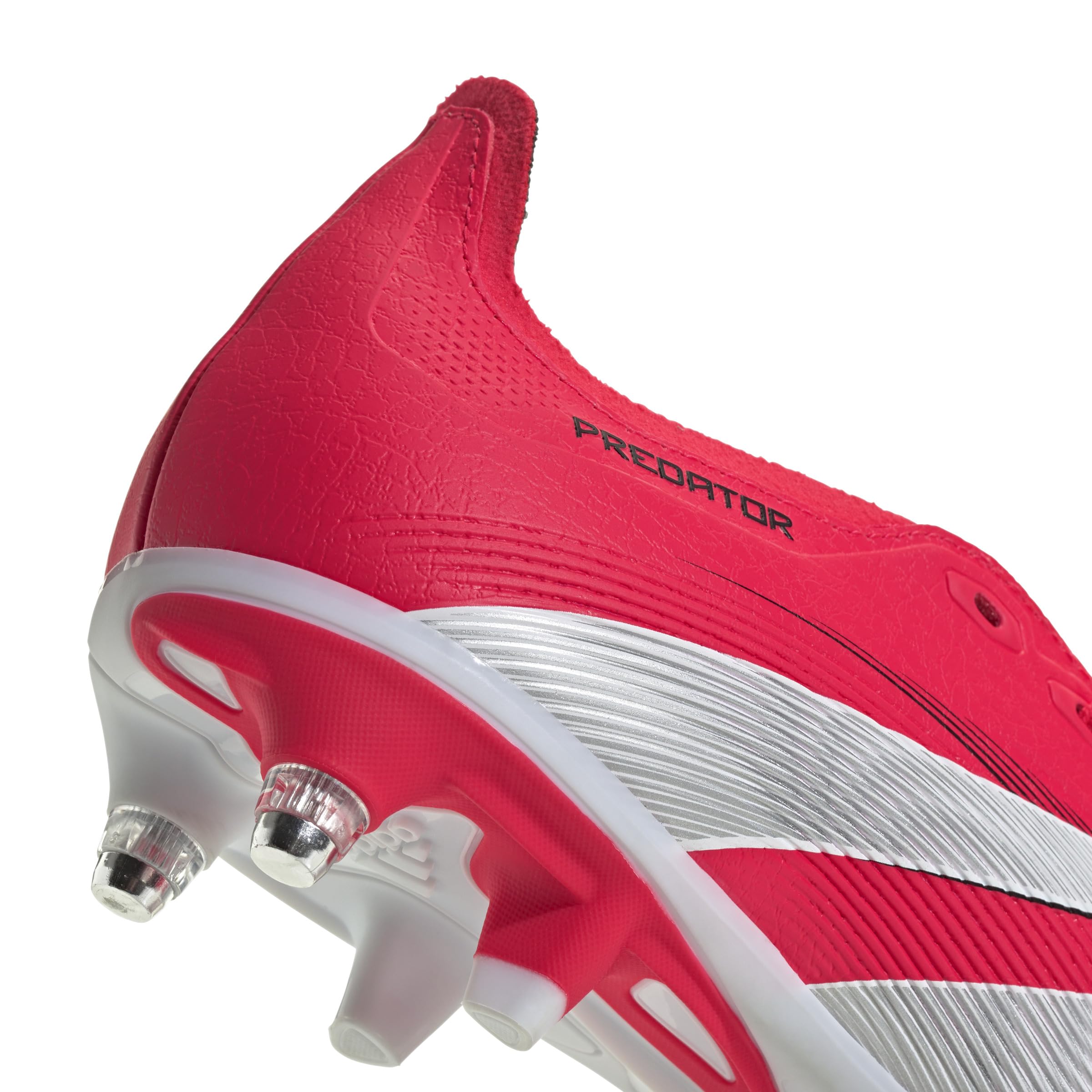 adidas Uniseks PREDATOR LEAGUE FOLD-OVER TONGUE Soft Ground Football boots, Lucid Red/Cloud White/Core Black, 44 EU