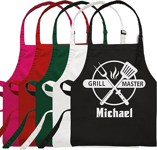 Miniatura 5 de Delantales personalizados para hombres, regalos de parrilla para hombres, día del padre, Navidad, regalos de papá, delantal de chef de cocina,